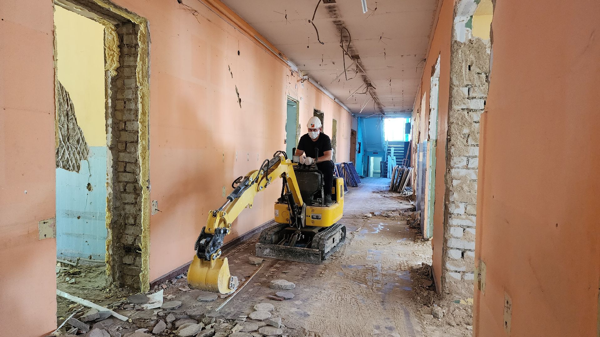 Школа, Лобня, Демонтаж, Капитальный ремонт,