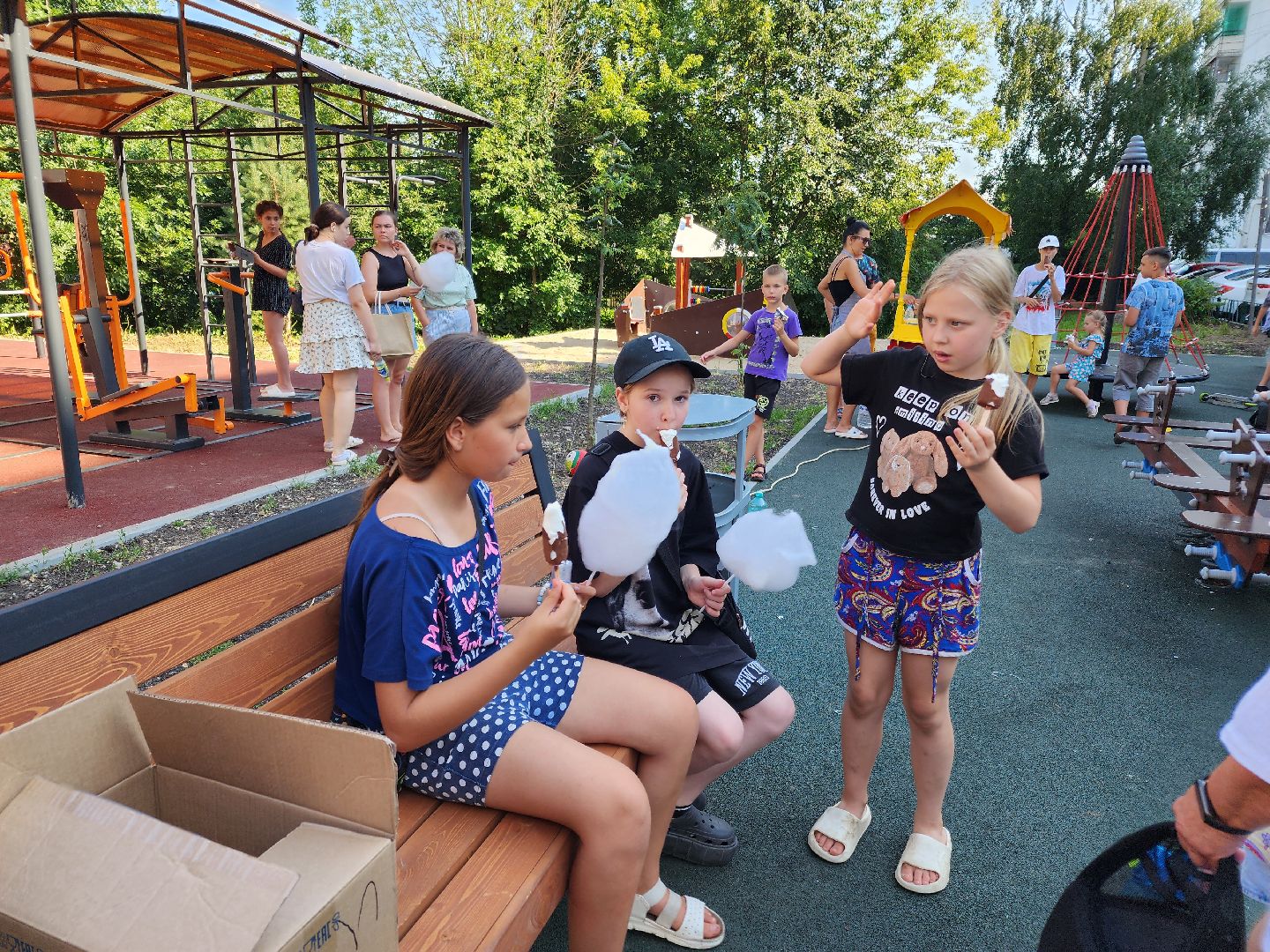 Чехов, улица Полиграфистов, комплексное благоустройство дворов, приемка работ, открытие детской площадки, глава администрации го Чехов, Михаил Собакин, анимационная программа,