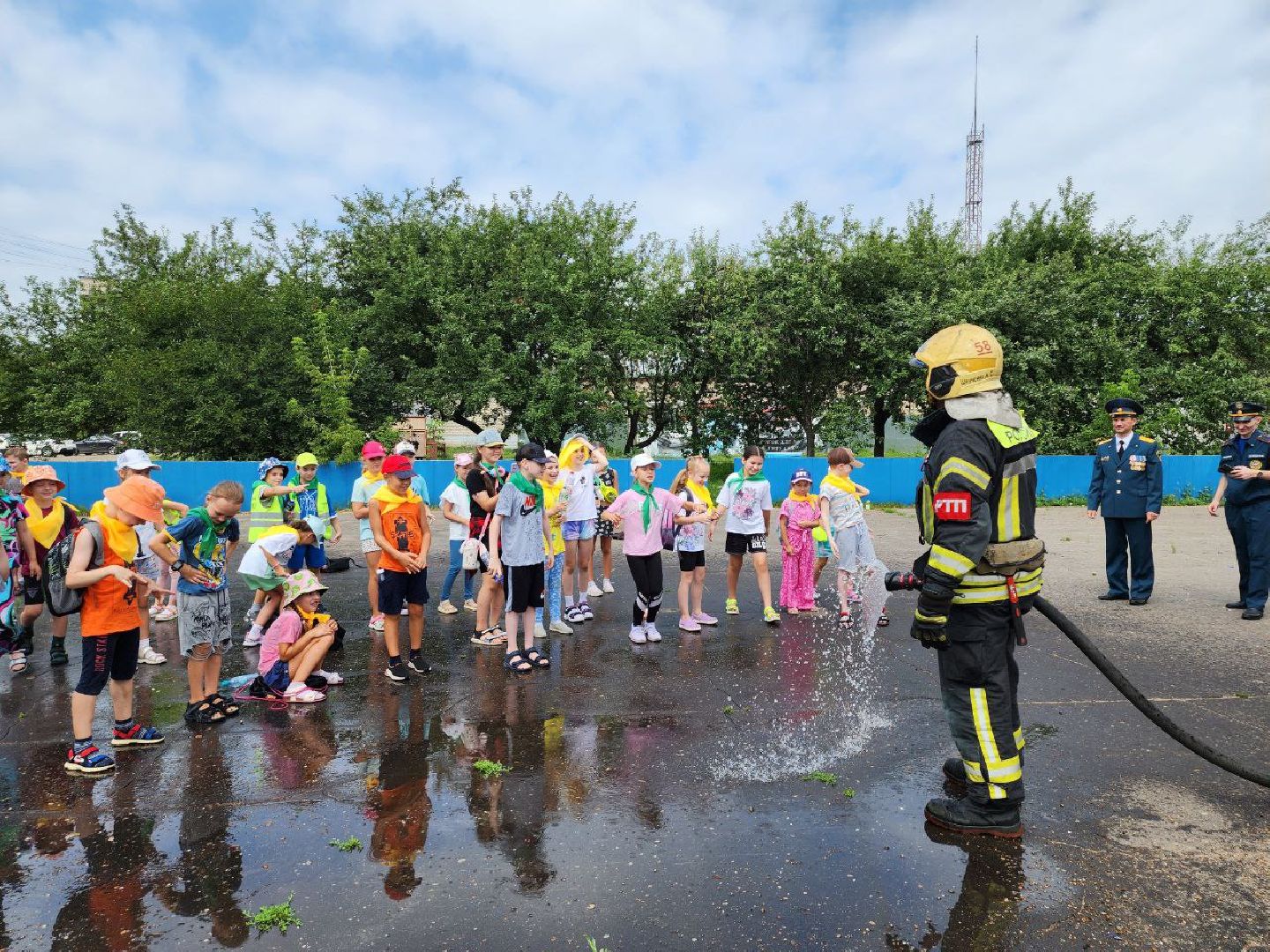 экскурсия в пожарную часть, ленинский городской округ, видное, день пожарного надзора, пожарные,