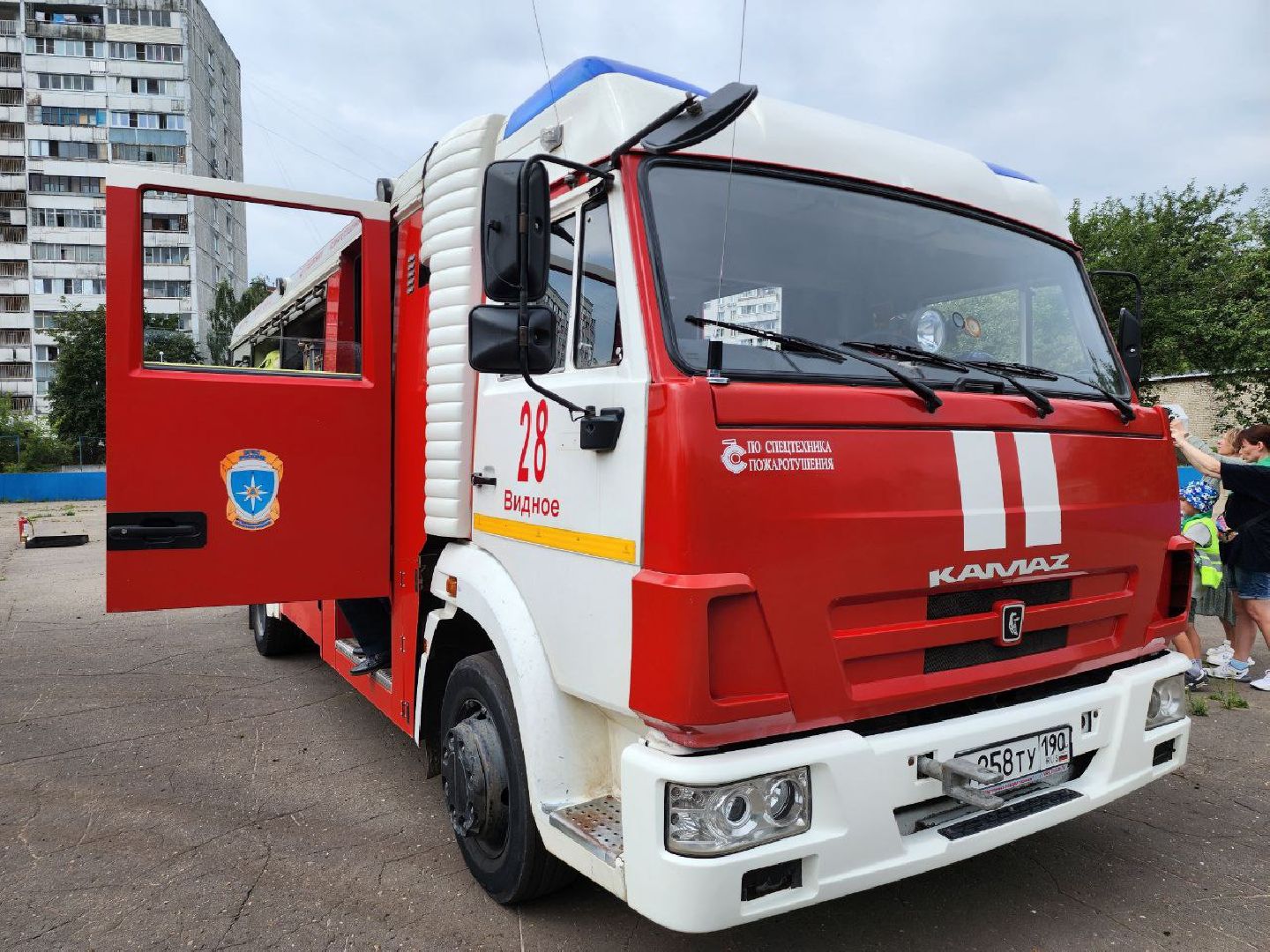 экскурсия в пожарную часть, ленинский городской округ, видное, день пожарного надзора, пожарные,