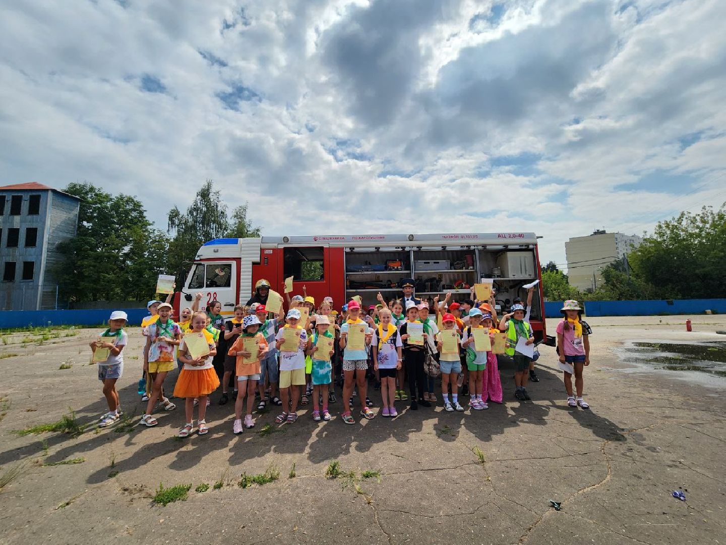 экскурсия в пожарную часть, ленинский городской округ, видное, день пожарного надзора, пожарные,