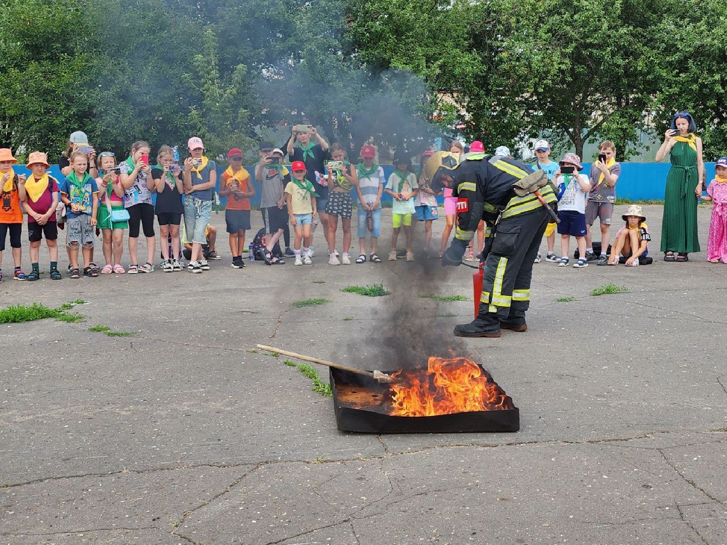 экскурсия в пожарную часть, ленинский городской округ, видное, день пожарного надзора, пожарные,