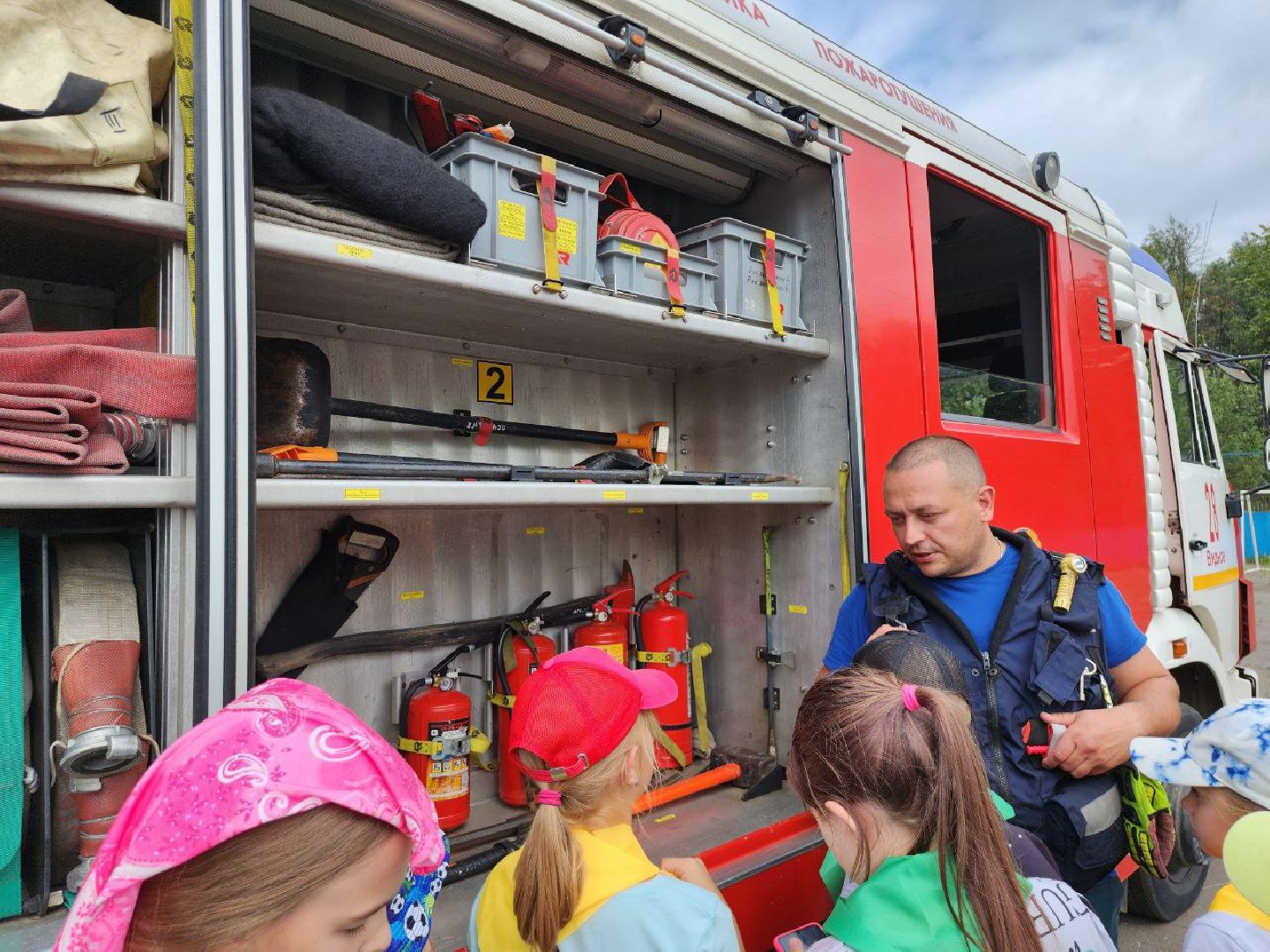 экскурсия в пожарную часть, ленинский городской округ, видное, день пожарного надзора, пожарные,