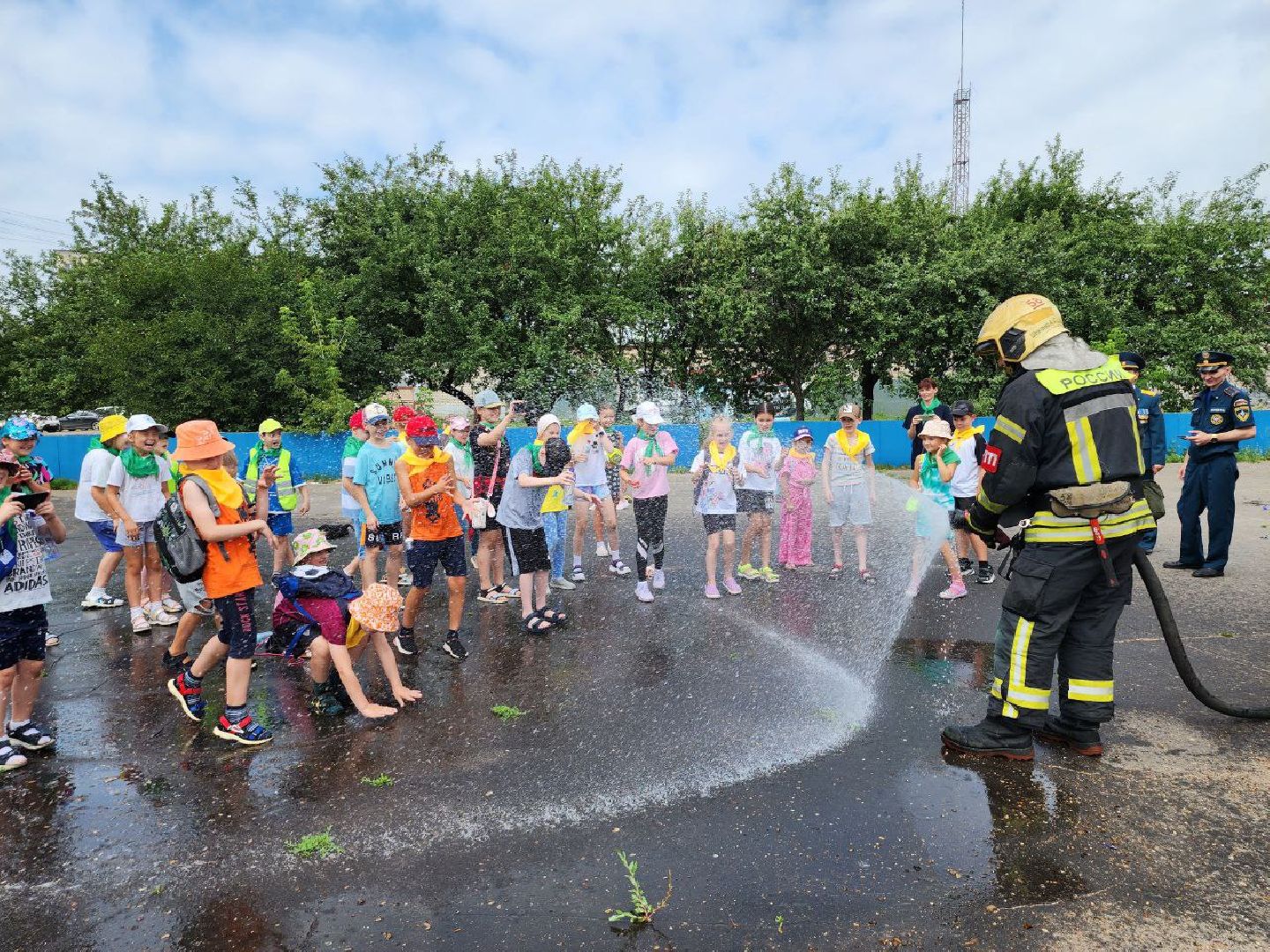 экскурсия в пожарную часть, ленинский городской округ, видное, день пожарного надзора, пожарные,