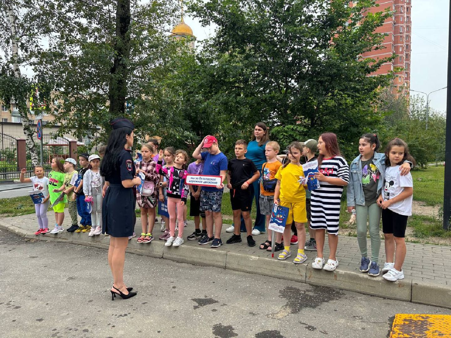 госавтоинспекция, школьный лагерь, микрорайон кучино,