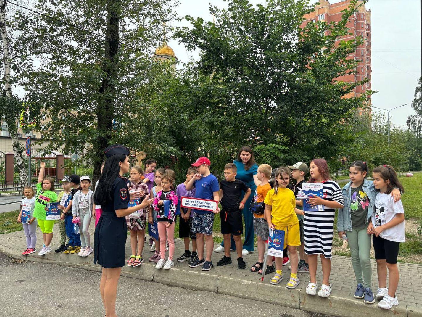 госавтоинспекция, школьный лагерь, микрорайон кучино,