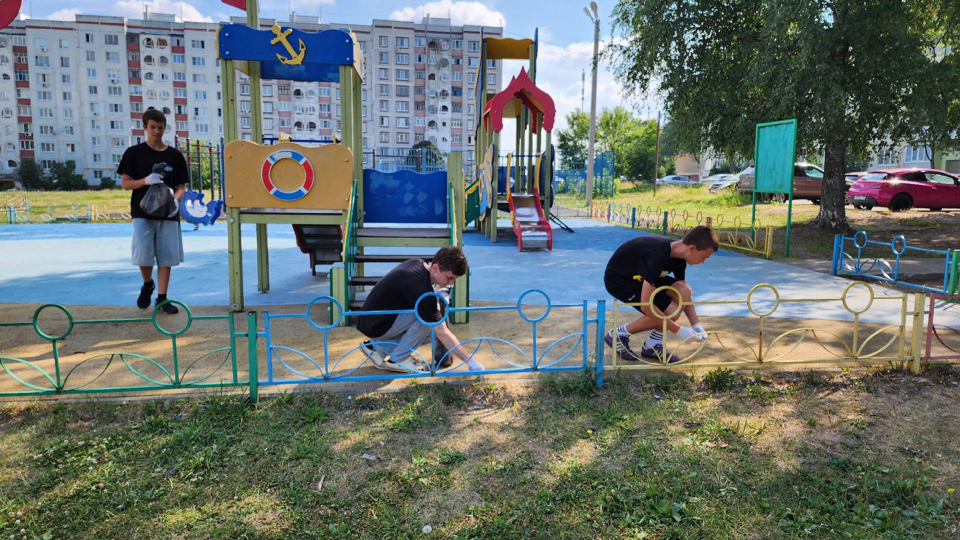 кашира, лагерь спектр, детский лагерь, летние каникулы, уборка, детские площадки, спортивные площадки, комиссия по делам несовершеннолетних, центр занятости,