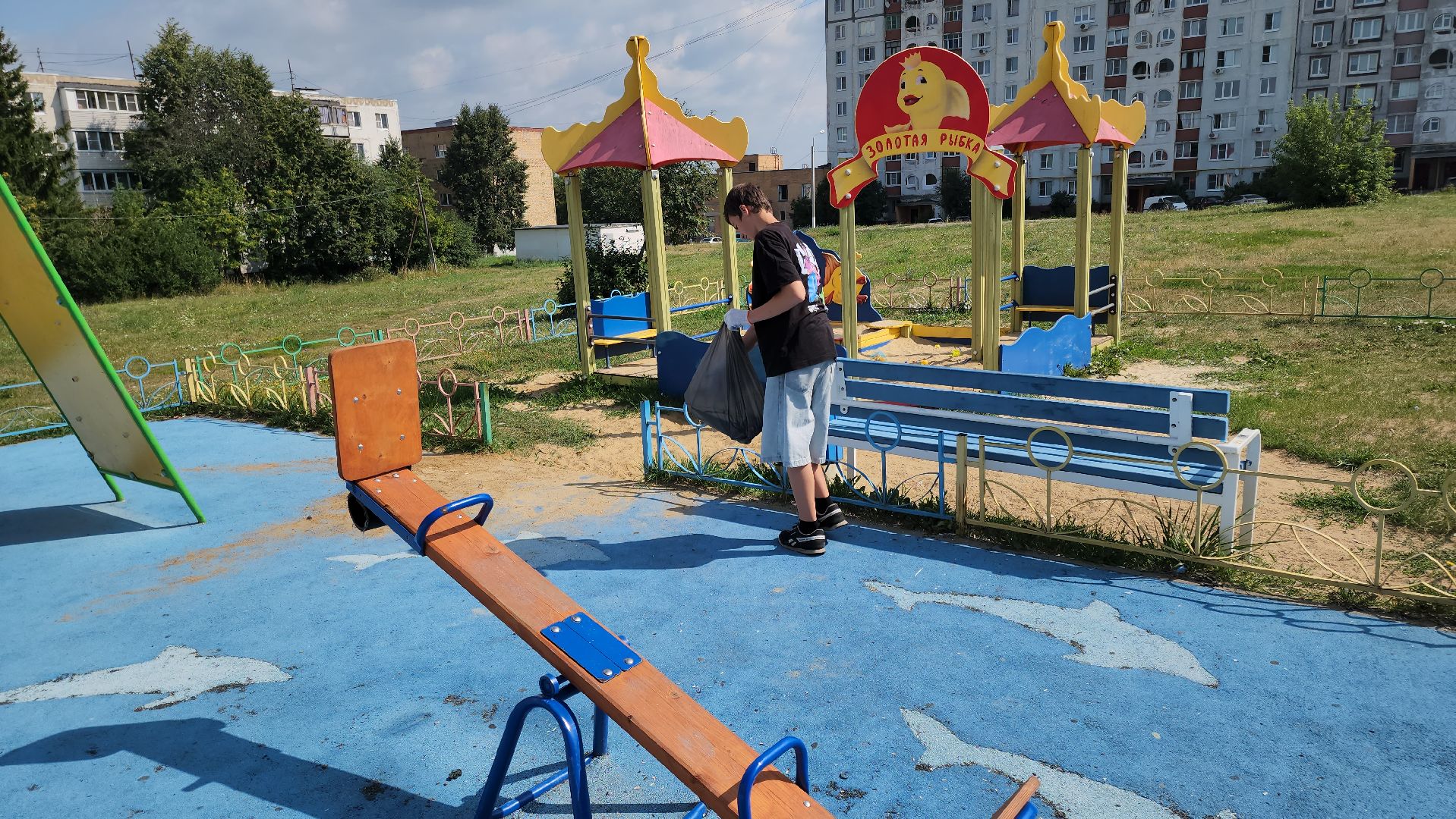 кашира, лагерь спектр, детский лагерь, летние каникулы, уборка, детские площадки, спортивные площадки, комиссия по делам несовершеннолетних, центр занятости,