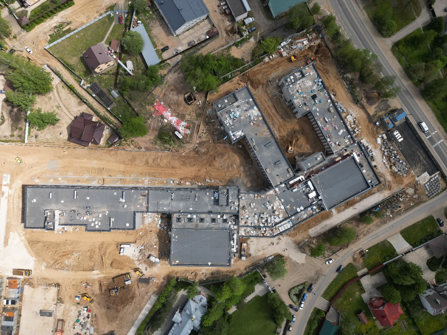 видео с коптера, лицей, сергиев посад,