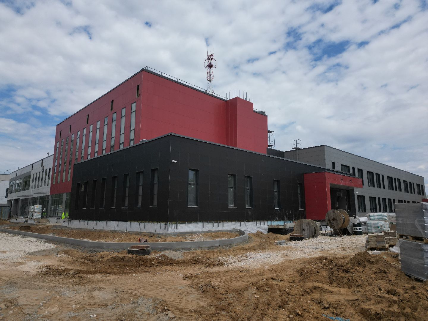 видео с коптера, лицей, сергиев посад,