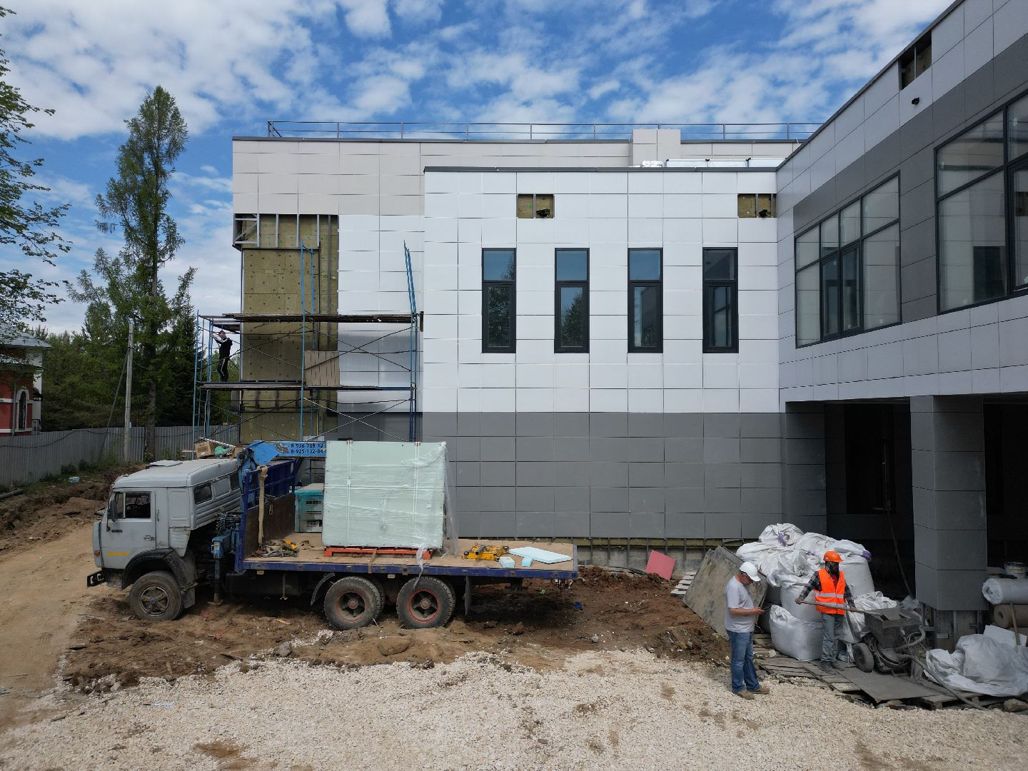 видео с коптера, лицей, сергиев посад,
