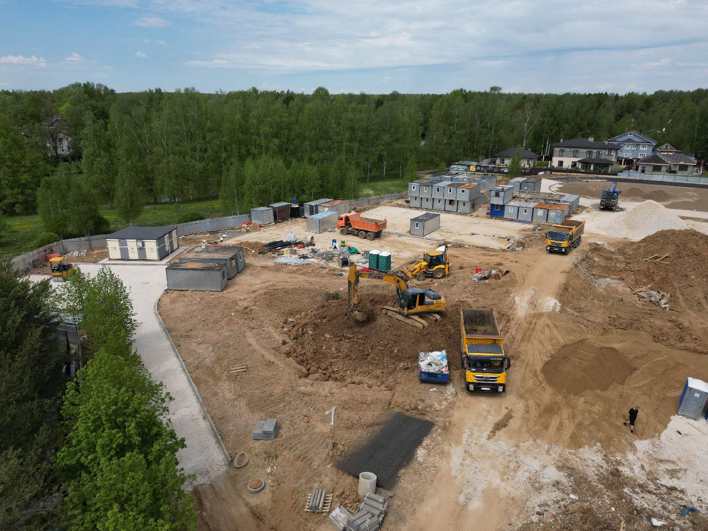 видео с коптера, лицей, сергиев посад,