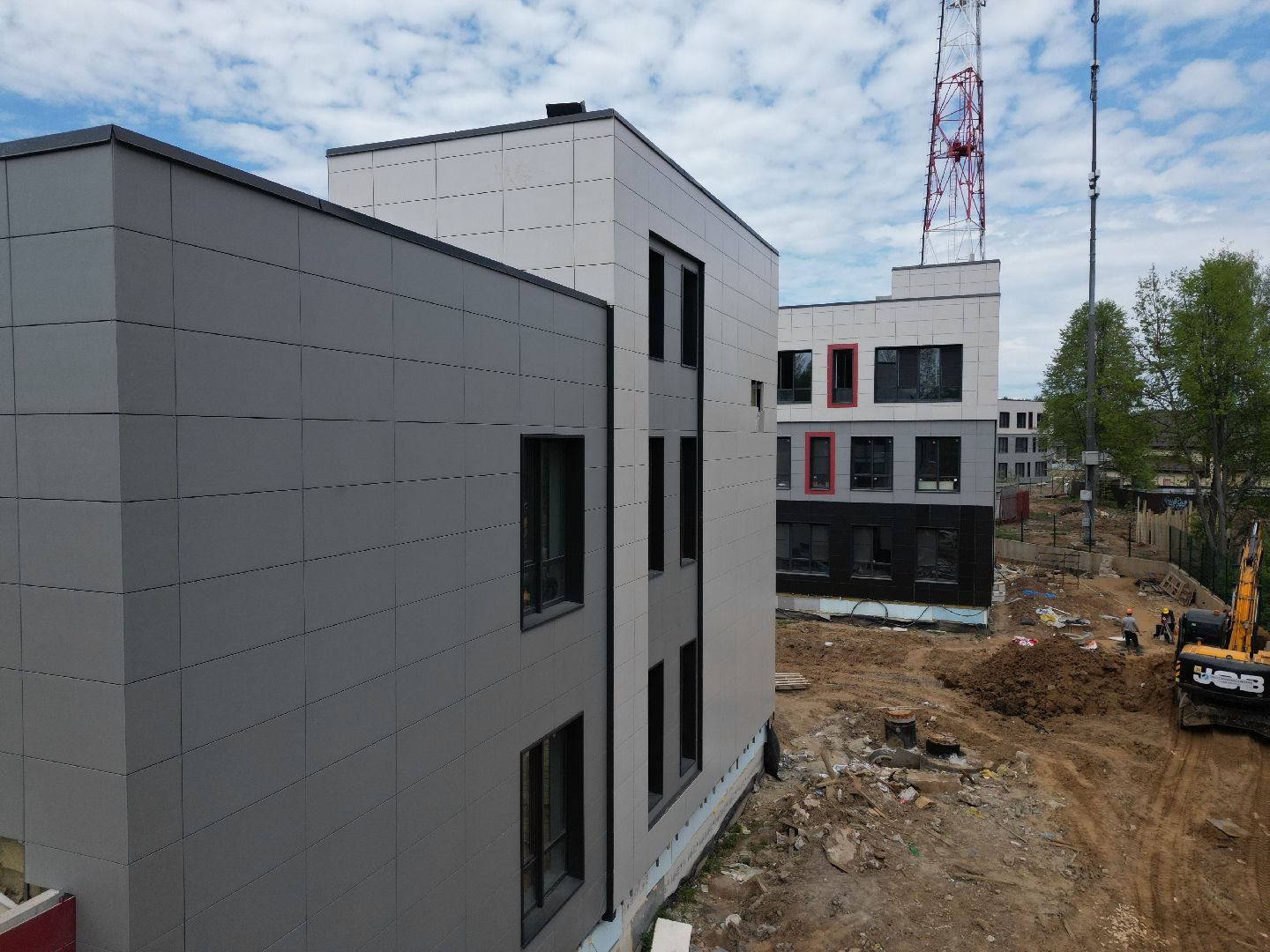 видео с коптера, лицей, сергиев посад,