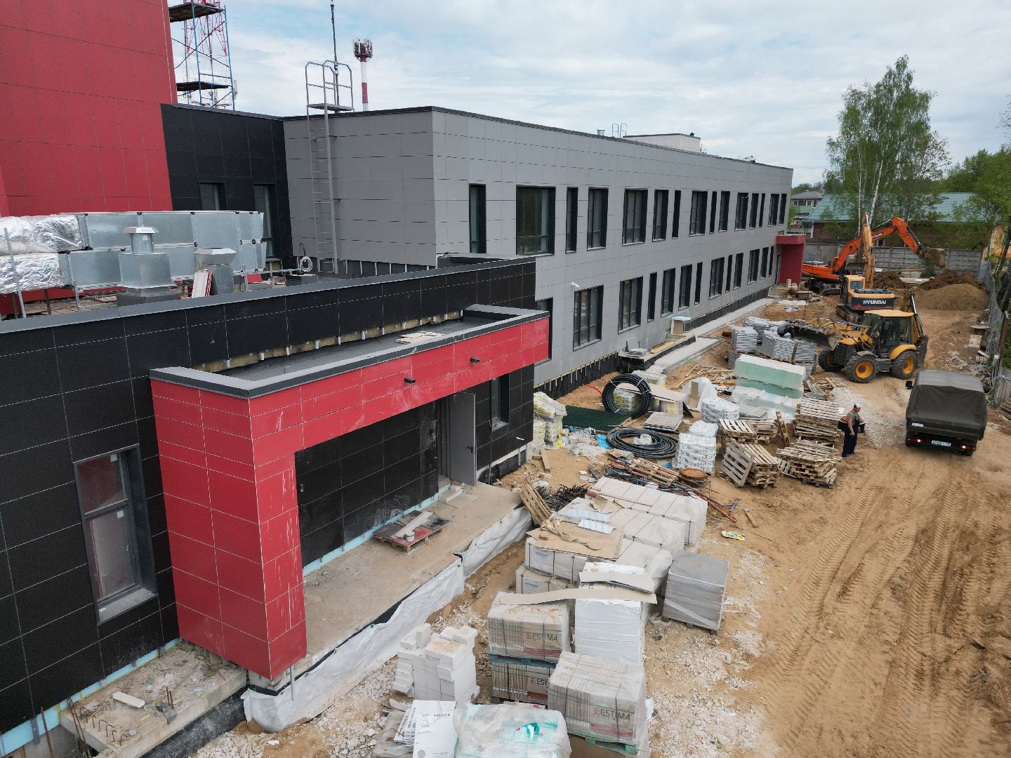 видео с коптера, лицей, сергиев посад,