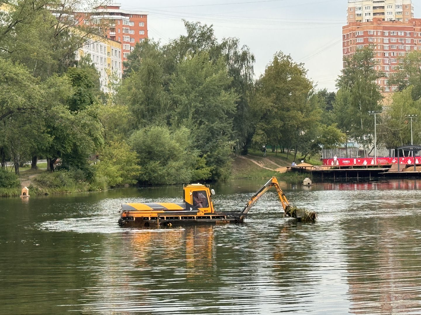 Одинцово, Очистка Комсомольского пруда, Благоустройство, 100 прудов и озер,