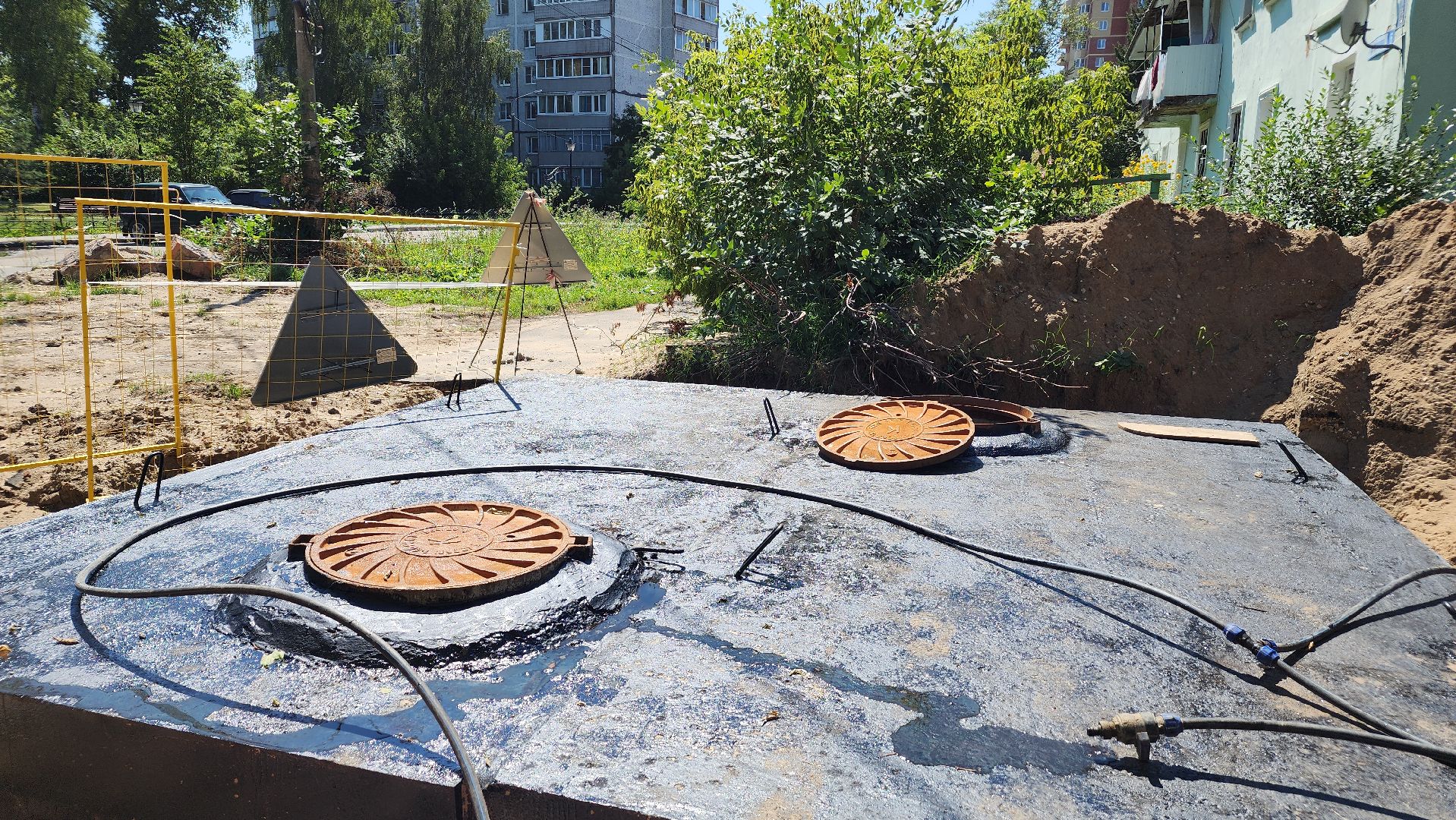 жкх, теплотрасса, теплосеть, ремонт тепловых сетей, Лосино-Петровский,