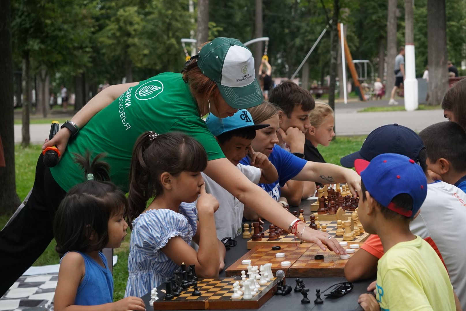 Павловский Посад, Городской округ Павловский Посад, День шахмат, Парк, Жители, Дети,