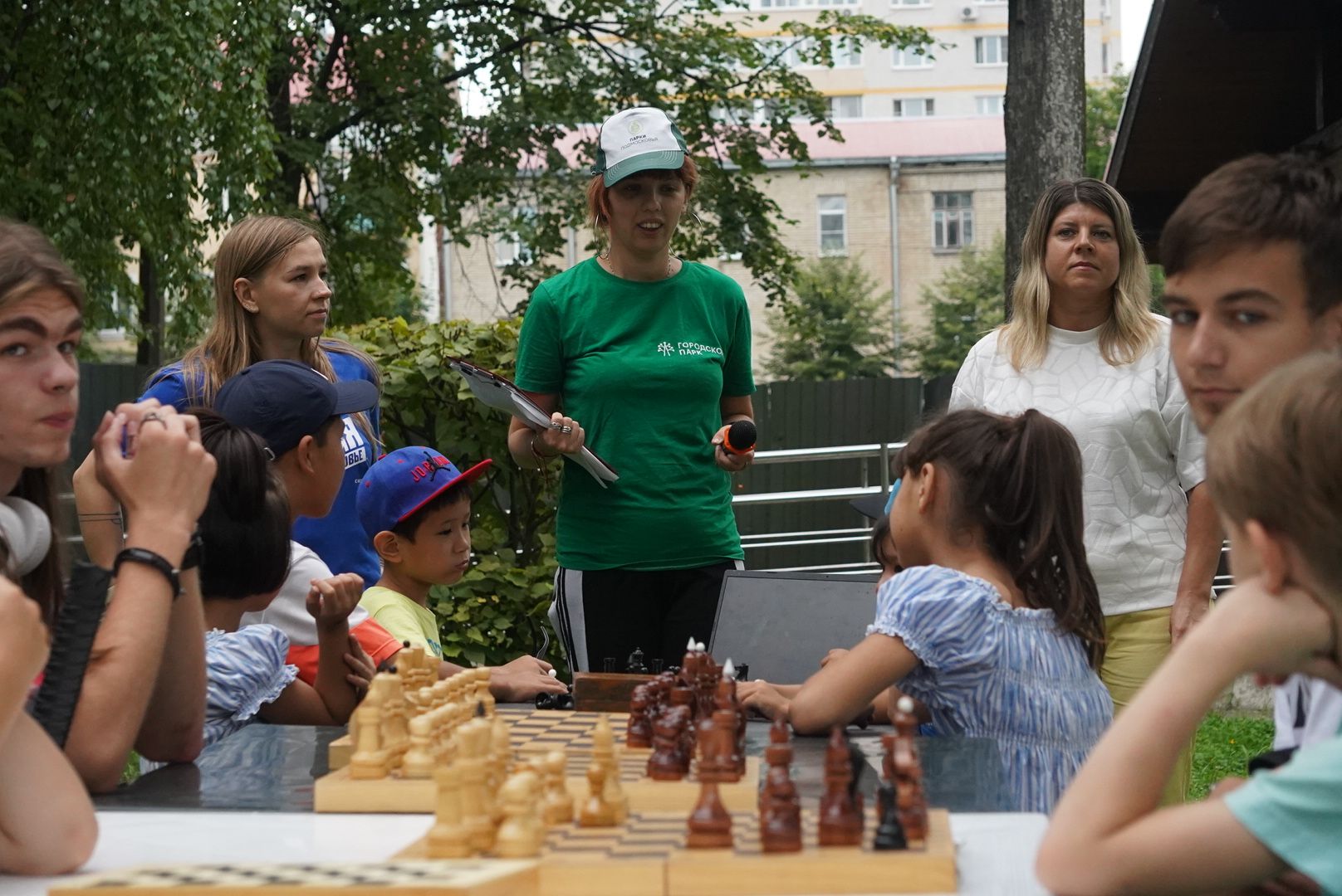 Павловский Посад, Городской округ Павловский Посад, День шахмат, Парк, Жители, Дети,