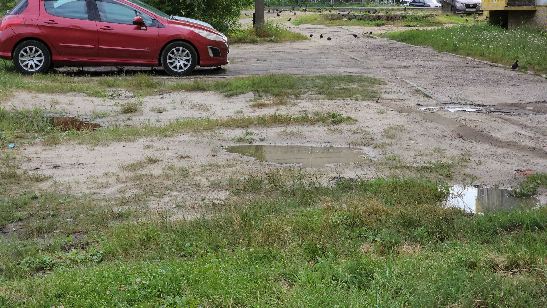 егорьевск, 6 микрорайон, парковка, дорога, тротуар, благоустройство,