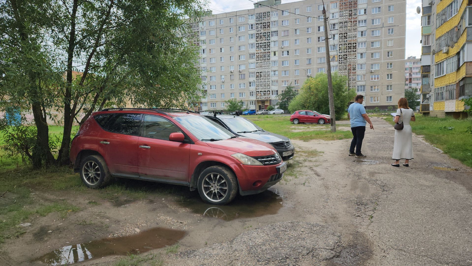 егорьевск, 6 микрорайон, парковка, дорога, тротуар, благоустройство,