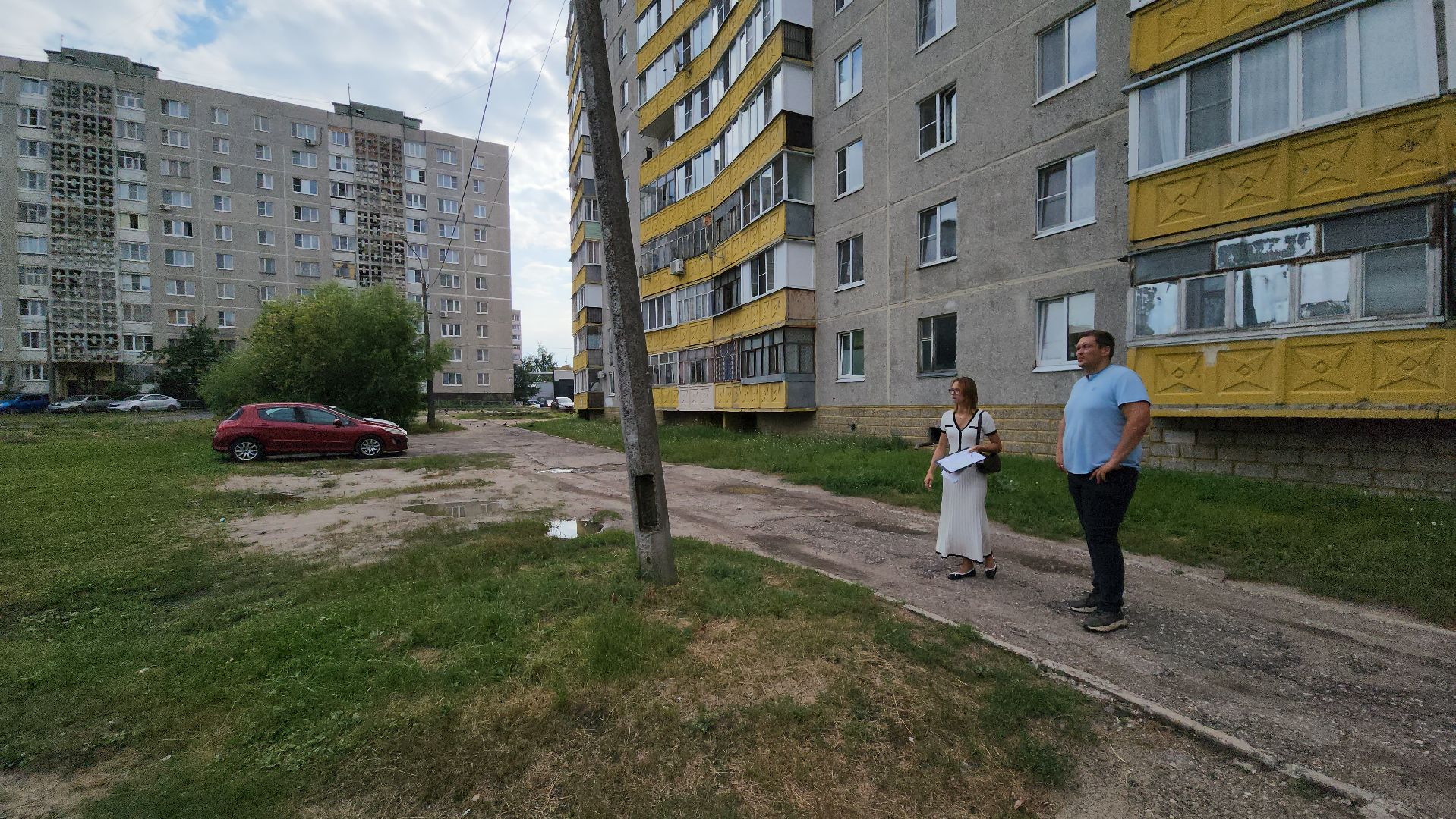 егорьевск, 6 микрорайон, парковка, дорога, тротуар, благоустройство,