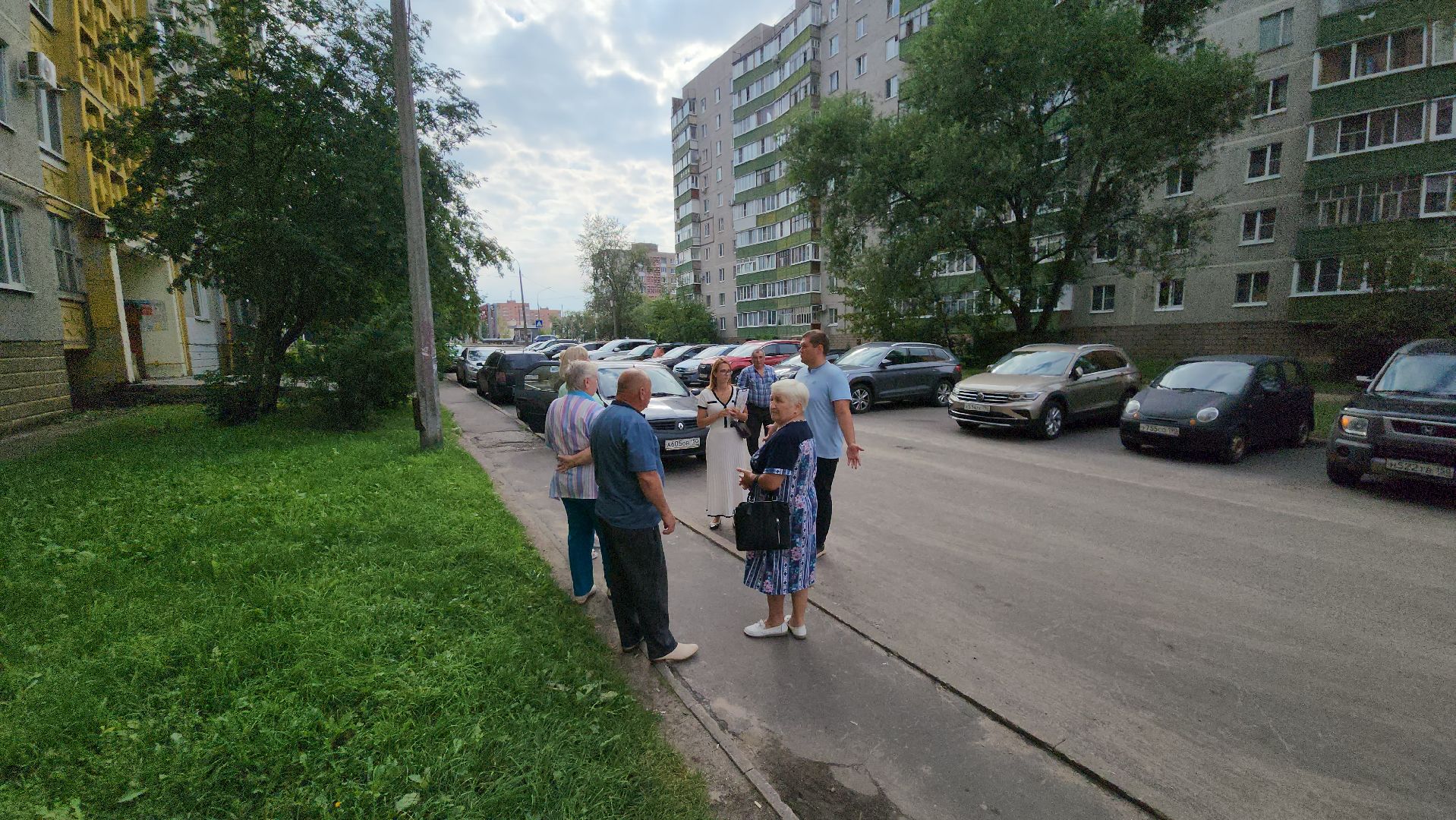 егорьевск, 6 микрорайон, парковка, дорога, тротуар, благоустройство,