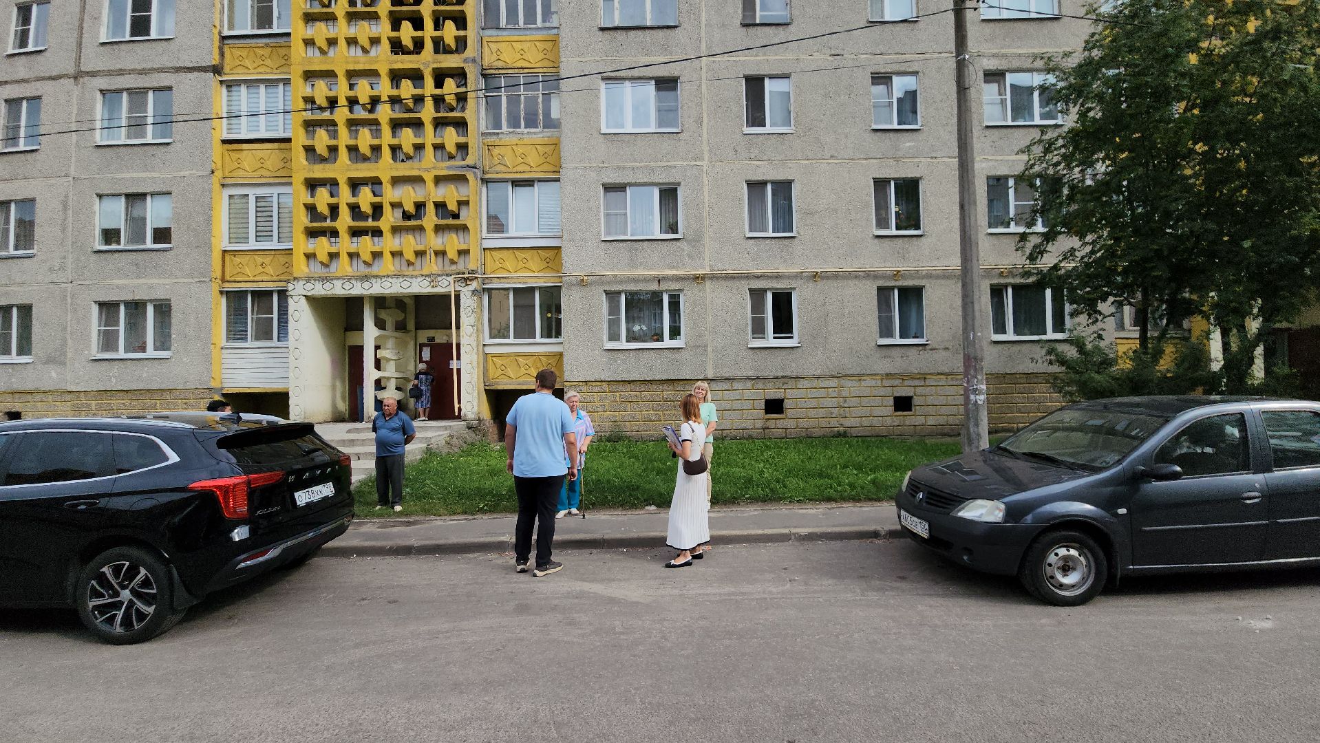 егорьевск, 6 микрорайон, парковка, дорога, тротуар, благоустройство,