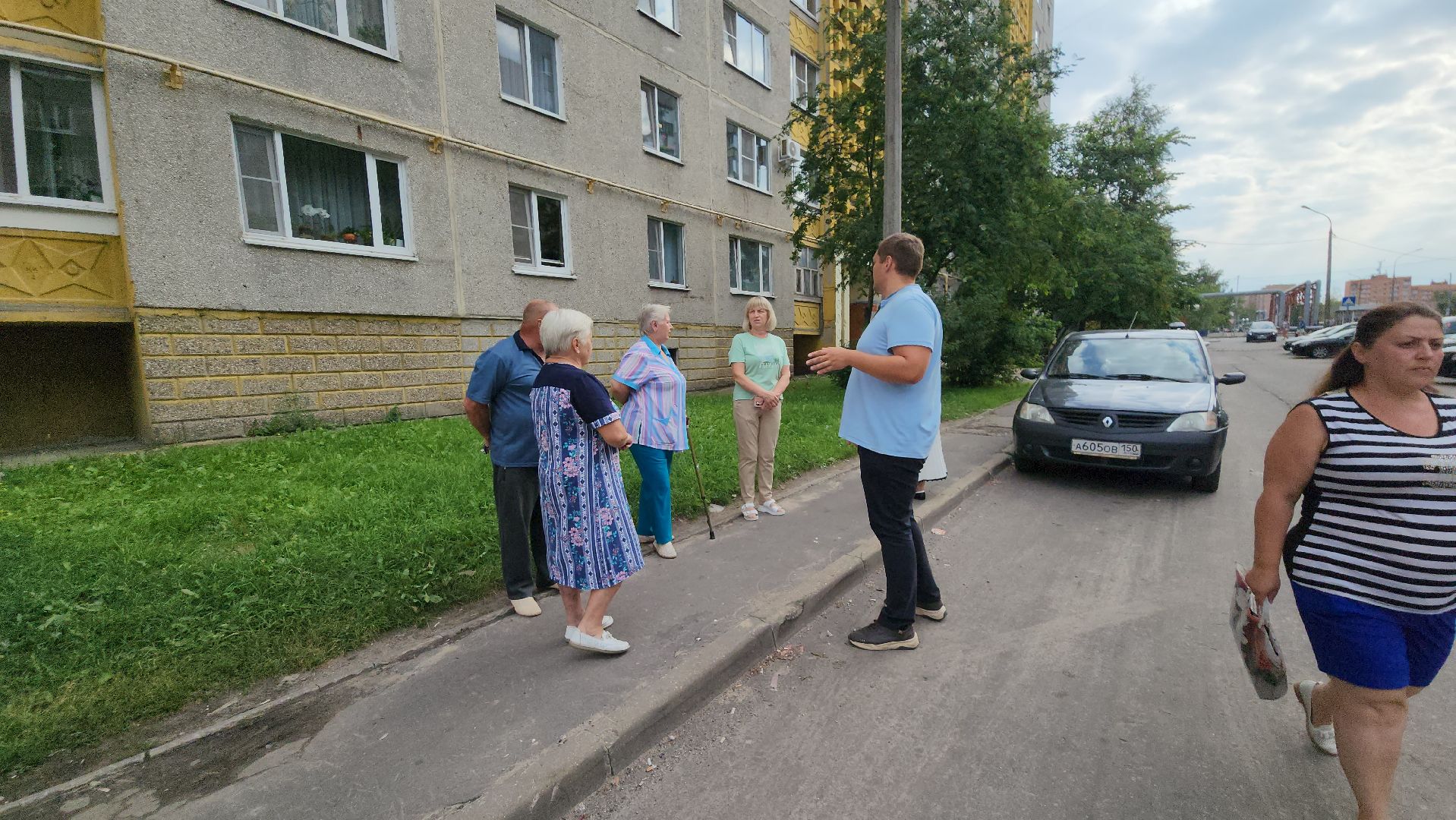 егорьевск, 6 микрорайон, парковка, дорога, тротуар, благоустройство,