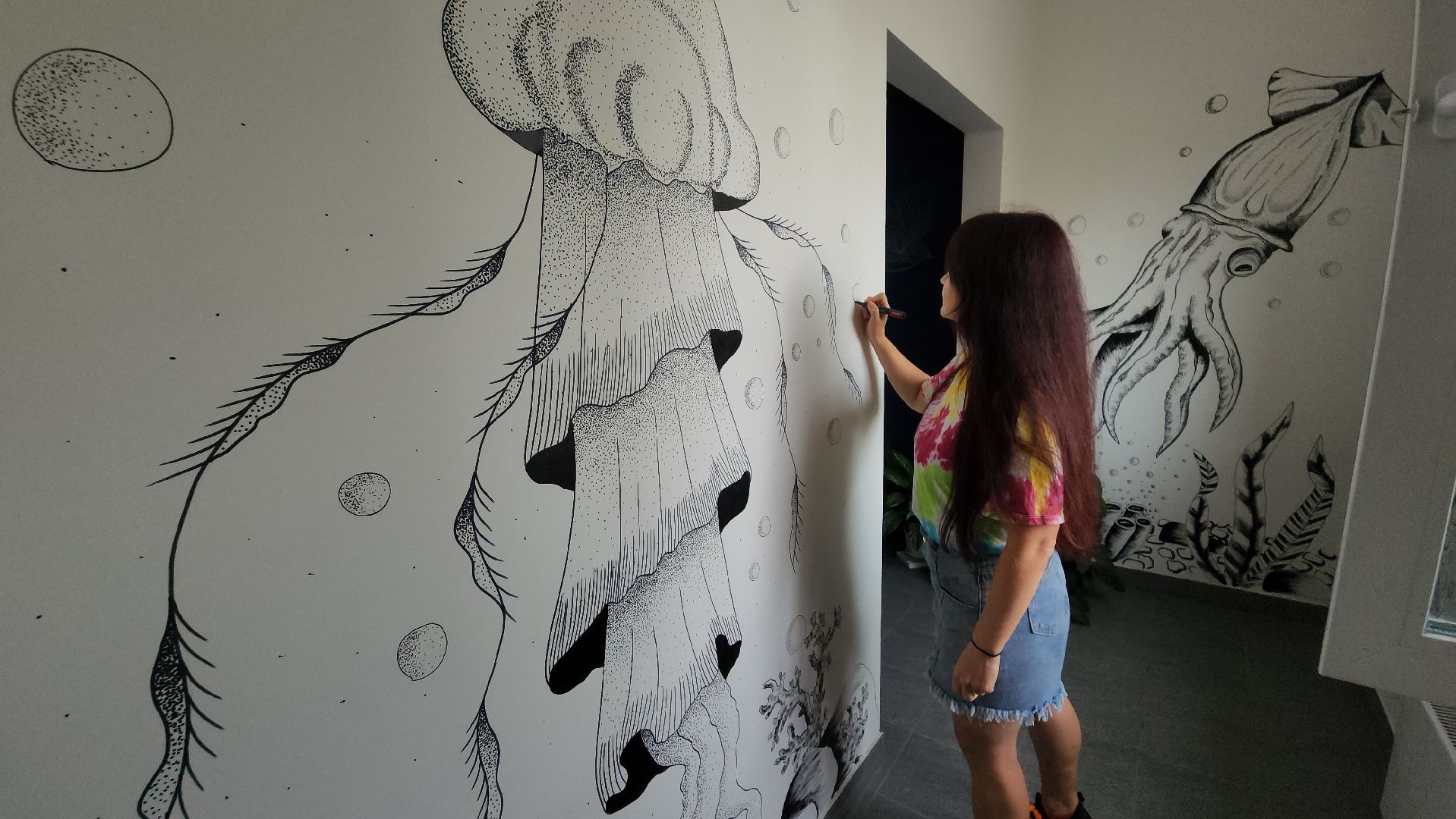 егорьевск, рисунки, подьзд, живопись,