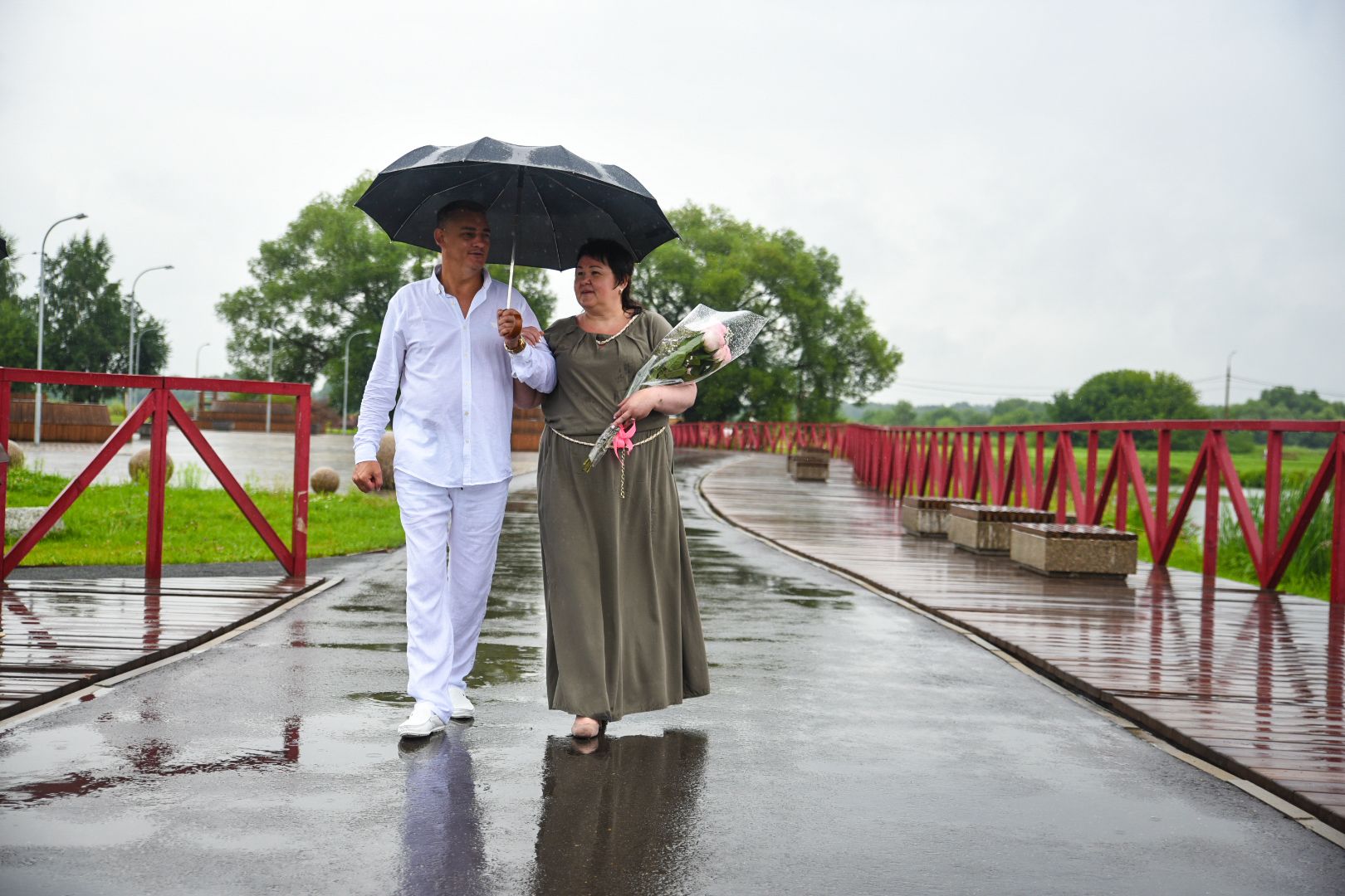 Бронницы, Выездная регистрация брака, Свадьба в парке, Бронницкий Луг, Год семьи, Путин