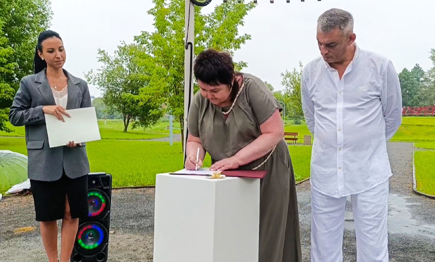 Бронницы, Выездная регистрация брака, Свадьба в парке, Бронницкий Луг, Год семьи, Путин