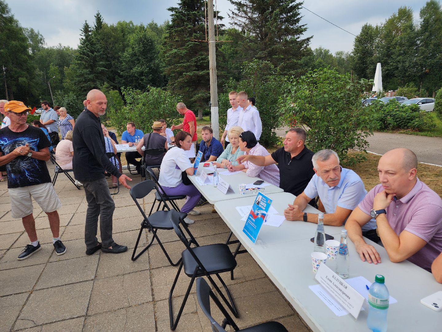 Чехов, село Дубна, выездная администрация, очистка пруда, окос травы, опиловка деревьев,