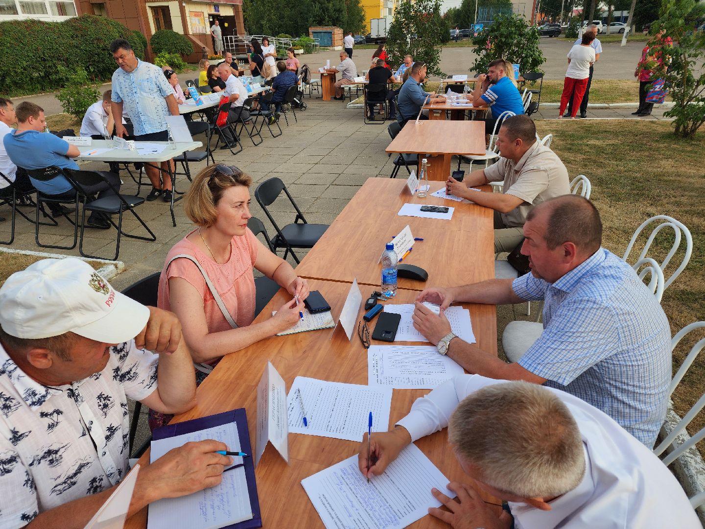 Чехов, село Дубна, выездная администрация, очистка пруда, окос травы, опиловка деревьев,