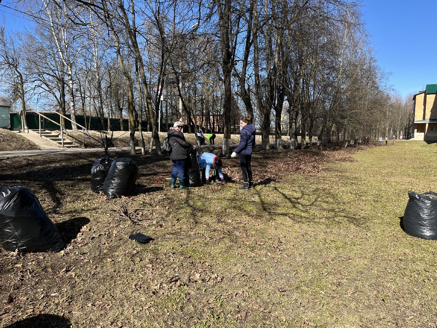 Шаховская, уборка, субботник