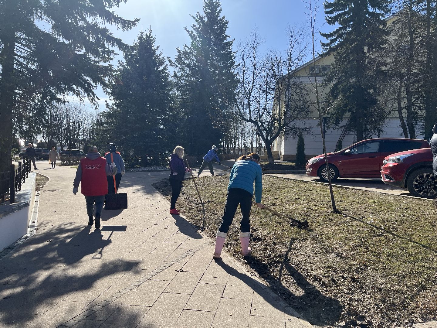 Шаховская, уборка, субботник