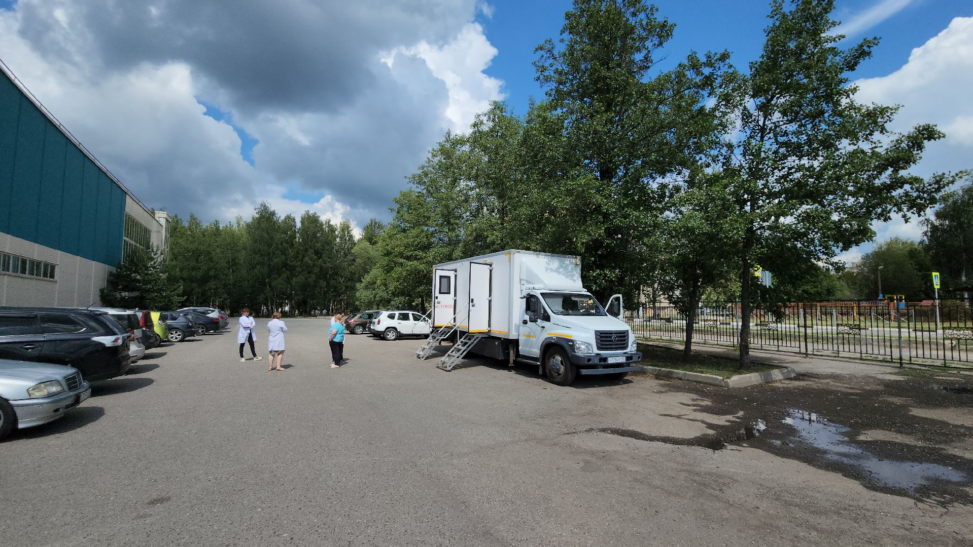 егорьевск, парк, медики, здоровье, диспансеризация,