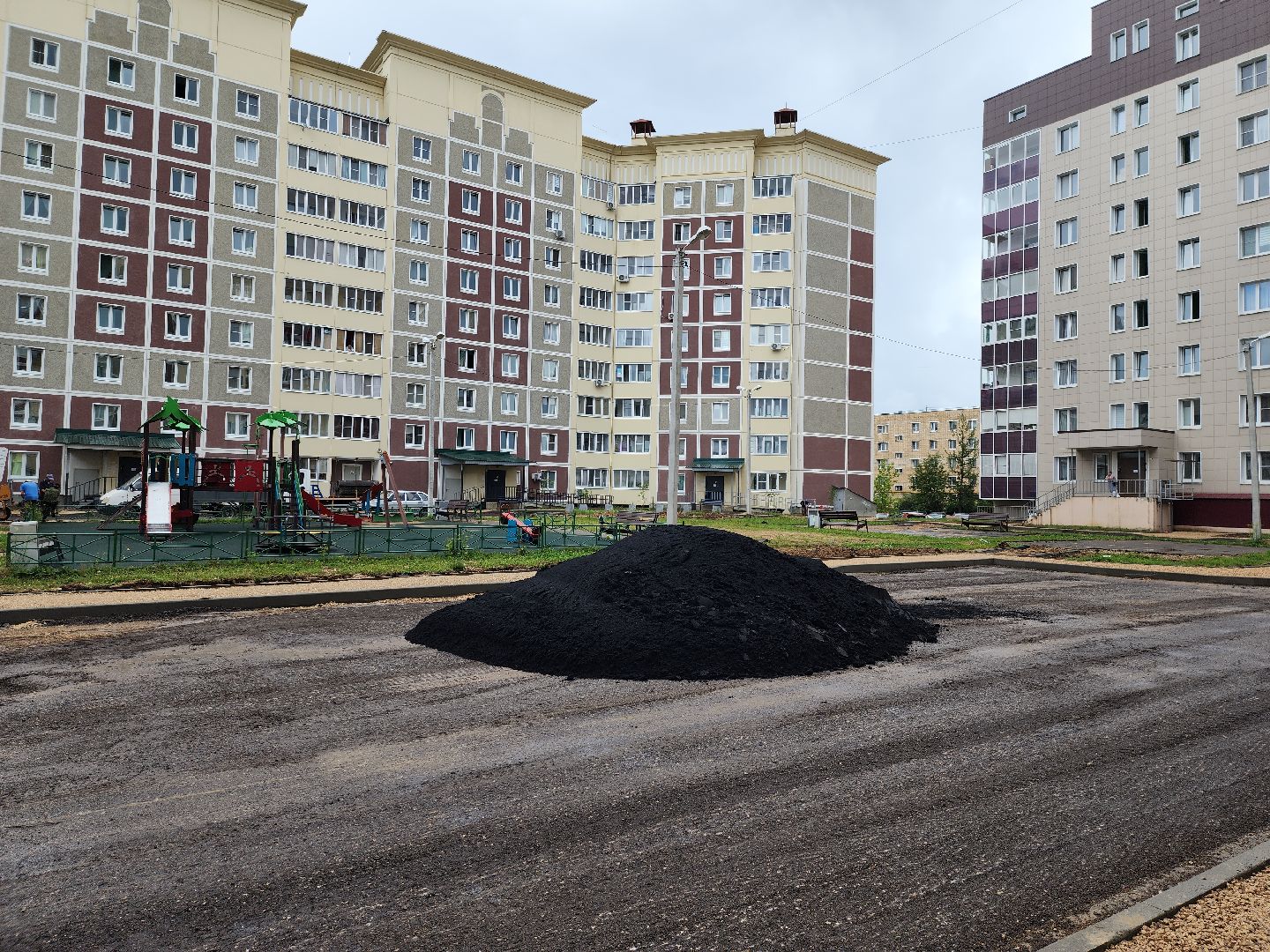 благоустройство, благоустройство двора, руза, дорожные работы, рузский городской округ, московская область, подмосковье,