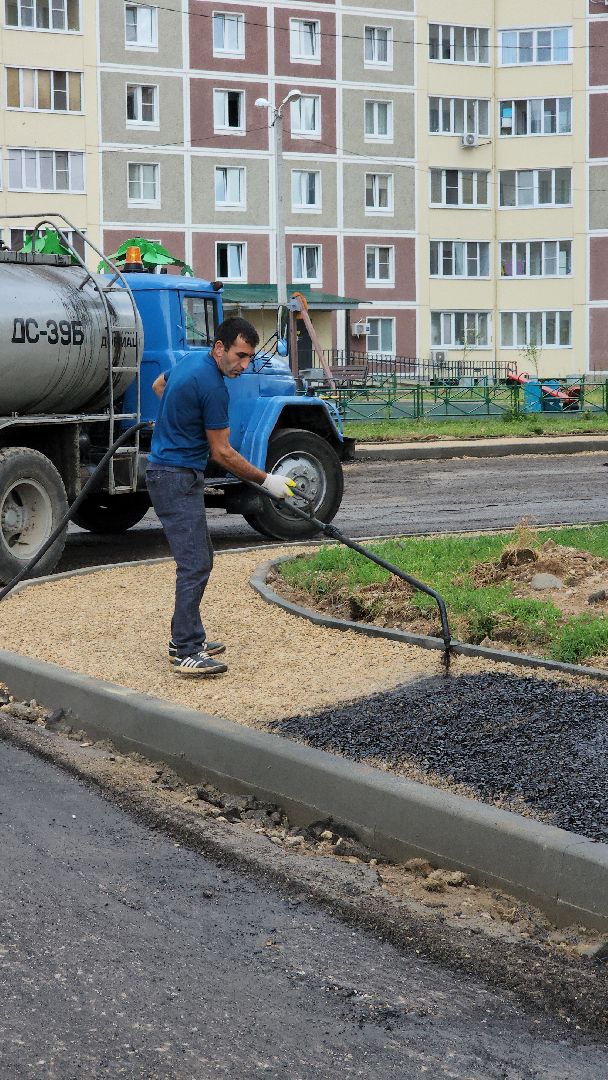 благоустройство, благоустройство двора, руза, дорожные работы, рузский городской округ, московская область, подмосковье,
