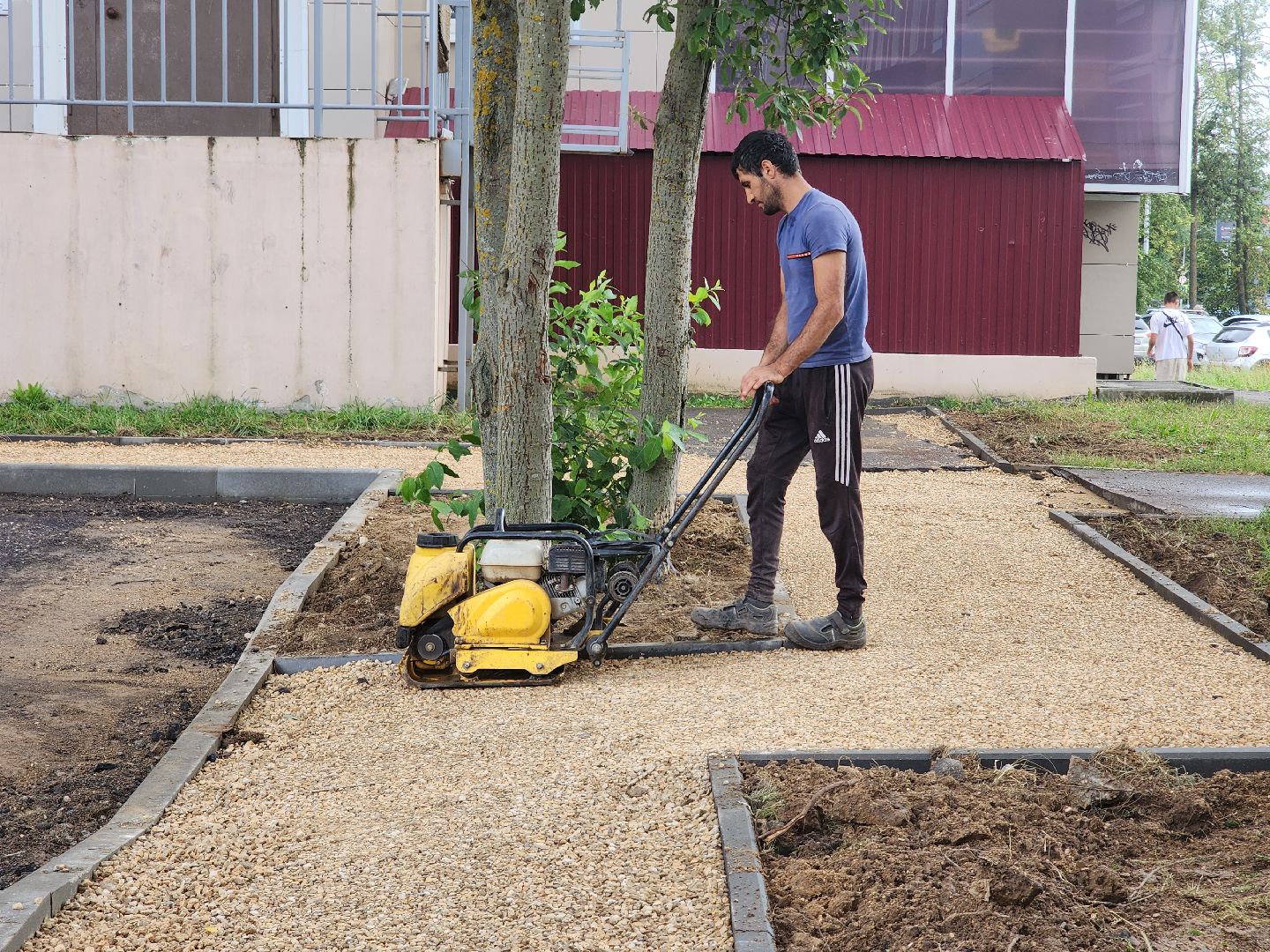 благоустройство, благоустройство двора, руза, дорожные работы, рузский городской округ, московская область, подмосковье,