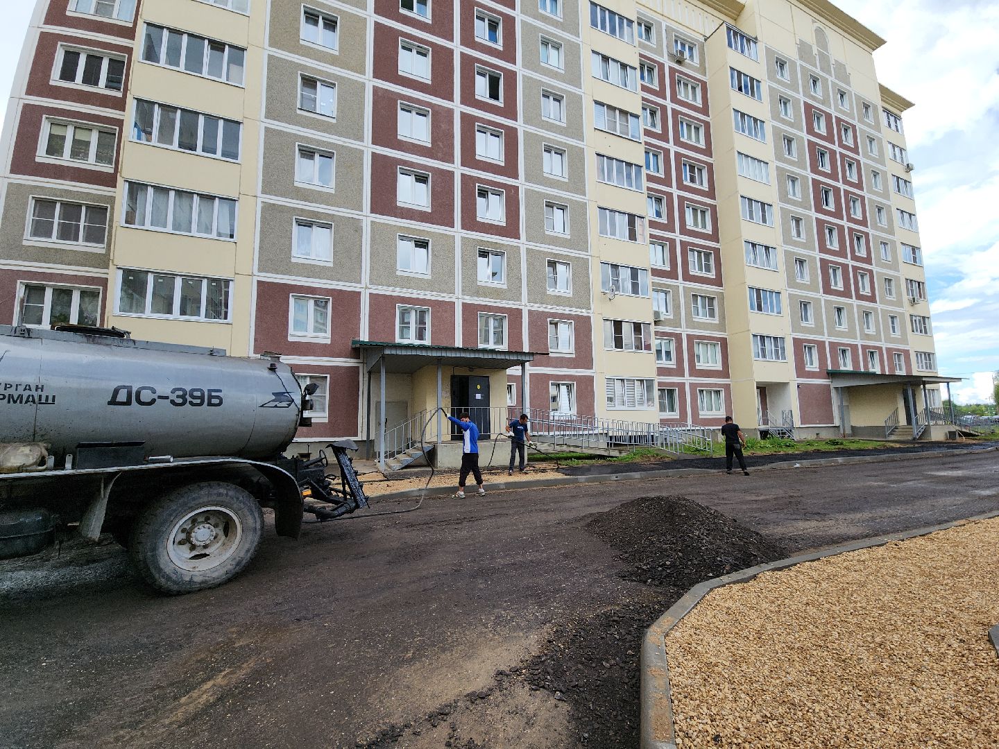 благоустройство, благоустройство двора, руза, дорожные работы, рузский городской округ, московская область, подмосковье,