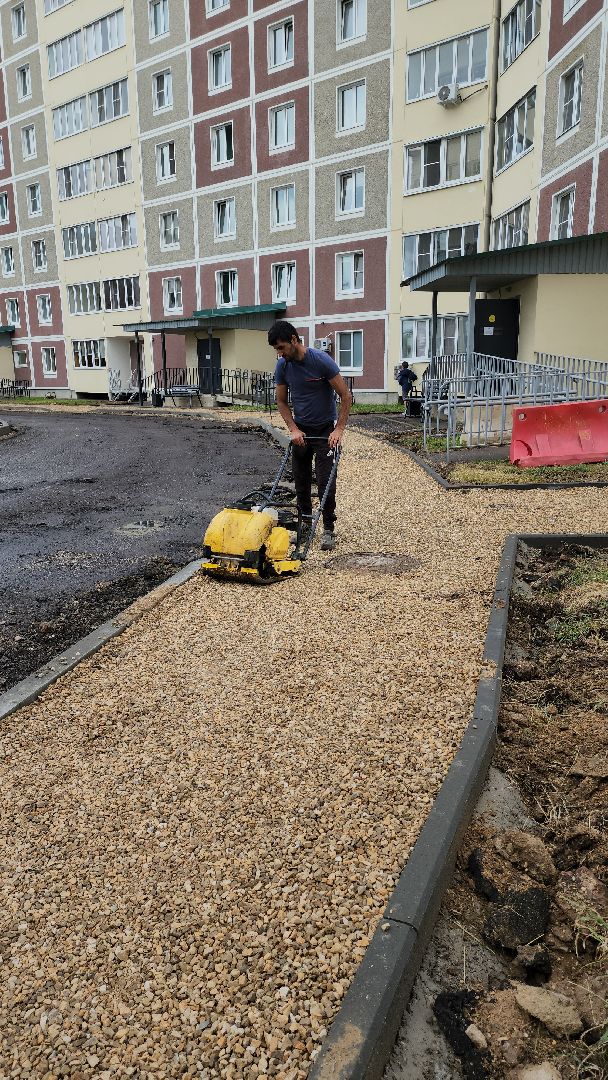 благоустройство, благоустройство двора, руза, дорожные работы, рузский городской округ, московская область, подмосковье,