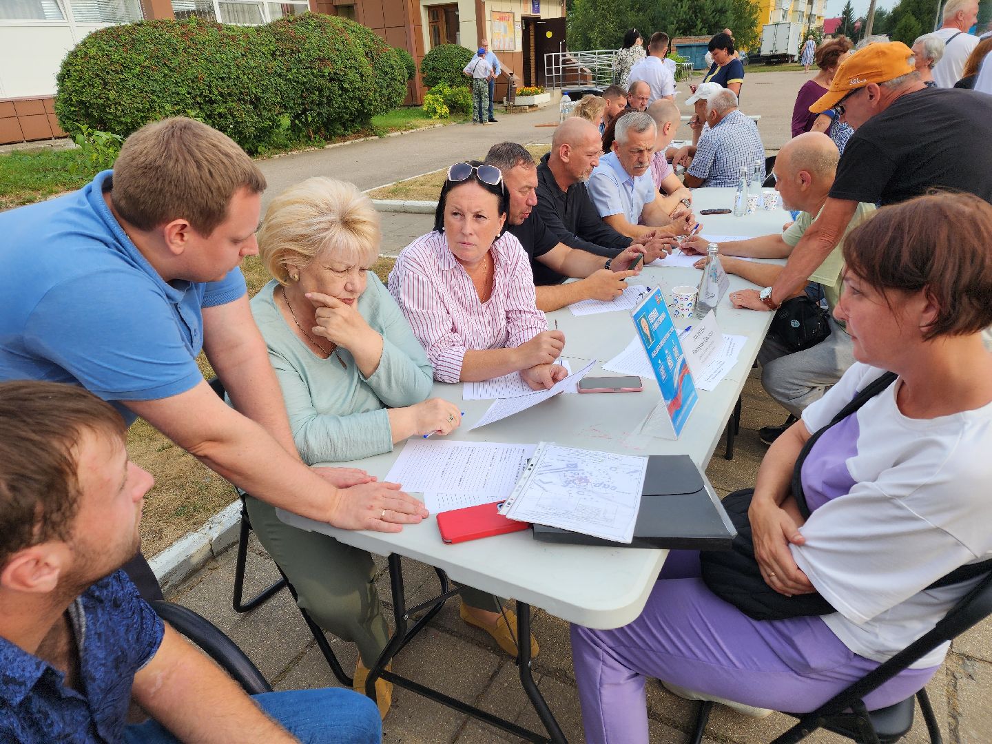 Чехов, село Дубна, выездная администрация, благоустройство, зона отдыха, лесопарк, глава администрации го Чехов Михаил Собакин,