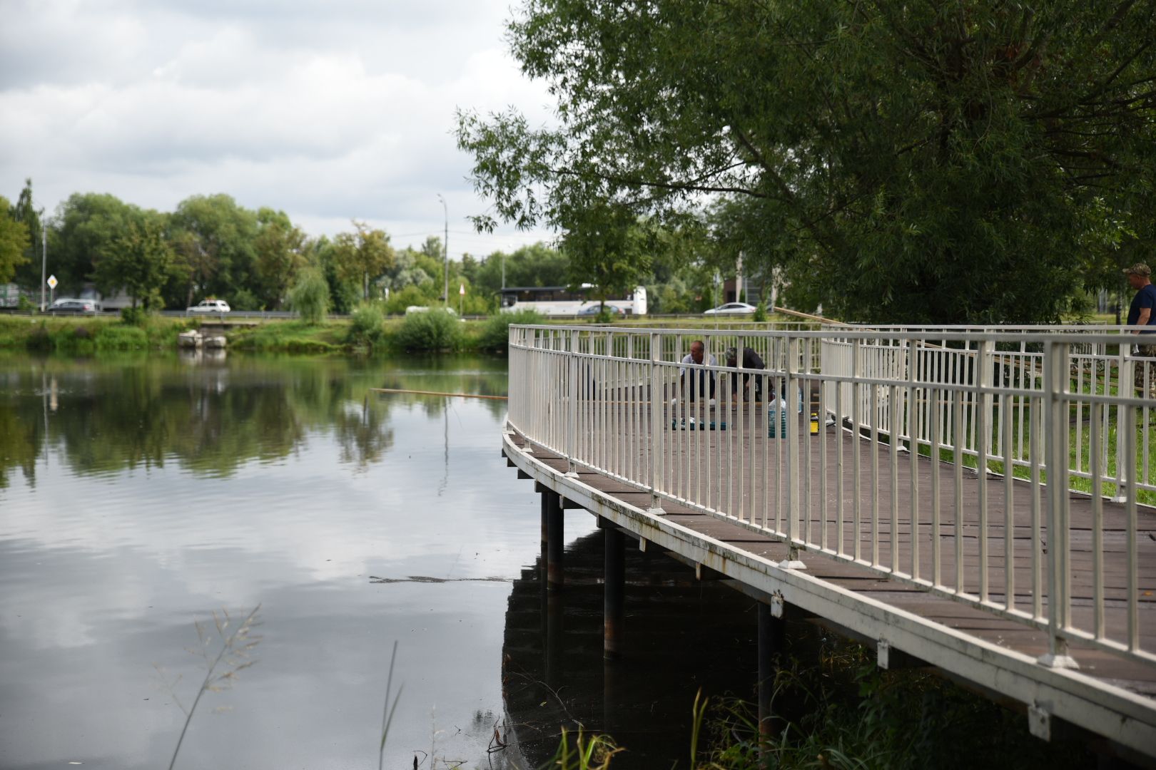 Бронницы, Благоустройство, Ремонт моста, Ремонт моста на Кожурновском пруду,