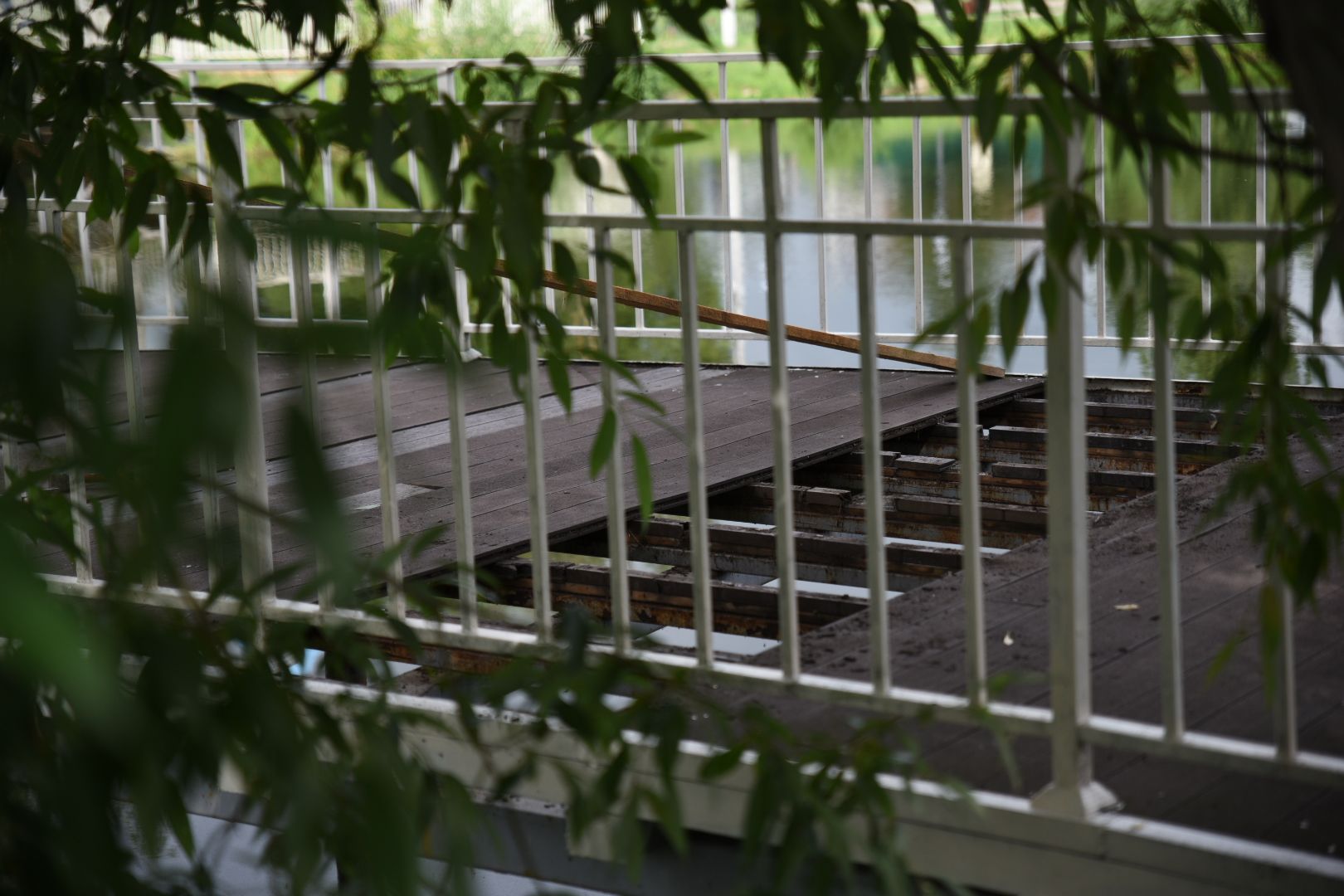 Бронницы, Благоустройство, Ремонт моста, Ремонт моста на Кожурновском пруду,