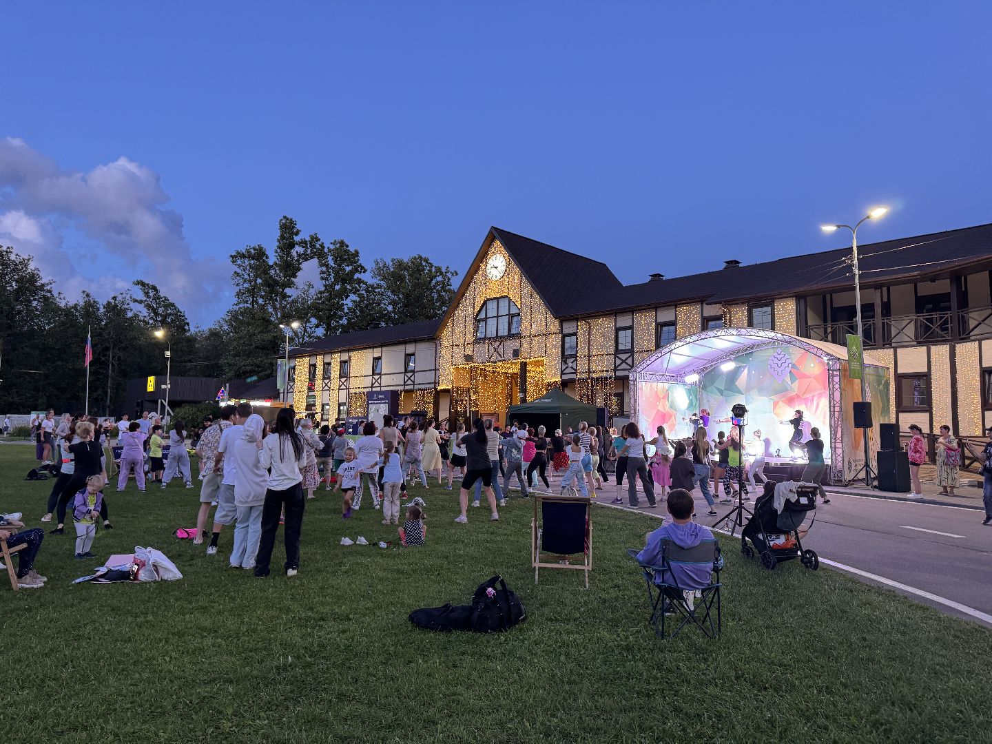 Ночь в парке, Одинцовский парк культуры спорта и отдыха, культура подмосковья, парки подмосковья,