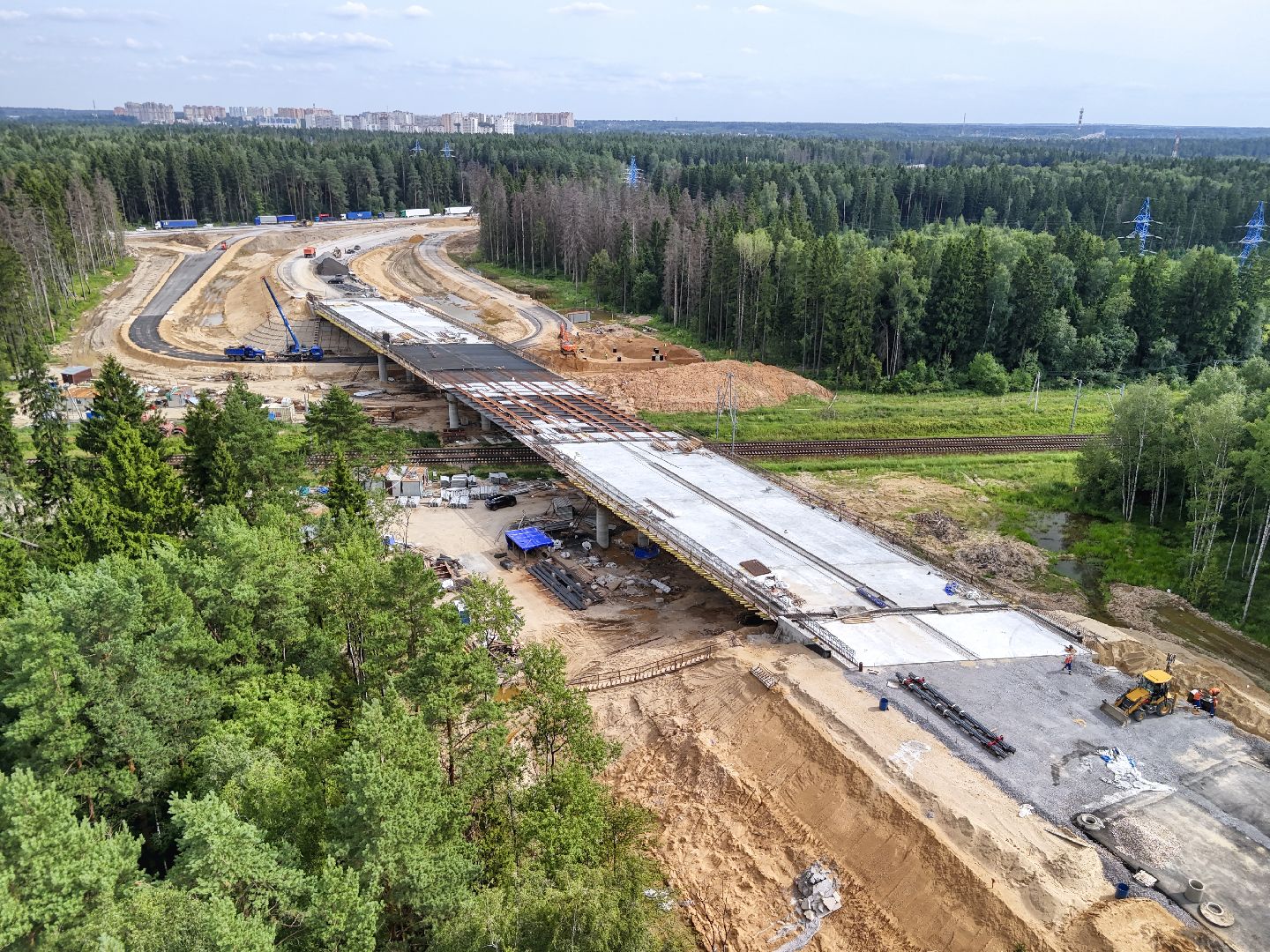 автодор, большие вяземы, строительство, цкад, дороги, эстакада, мост, тоннель,малые вяземы,