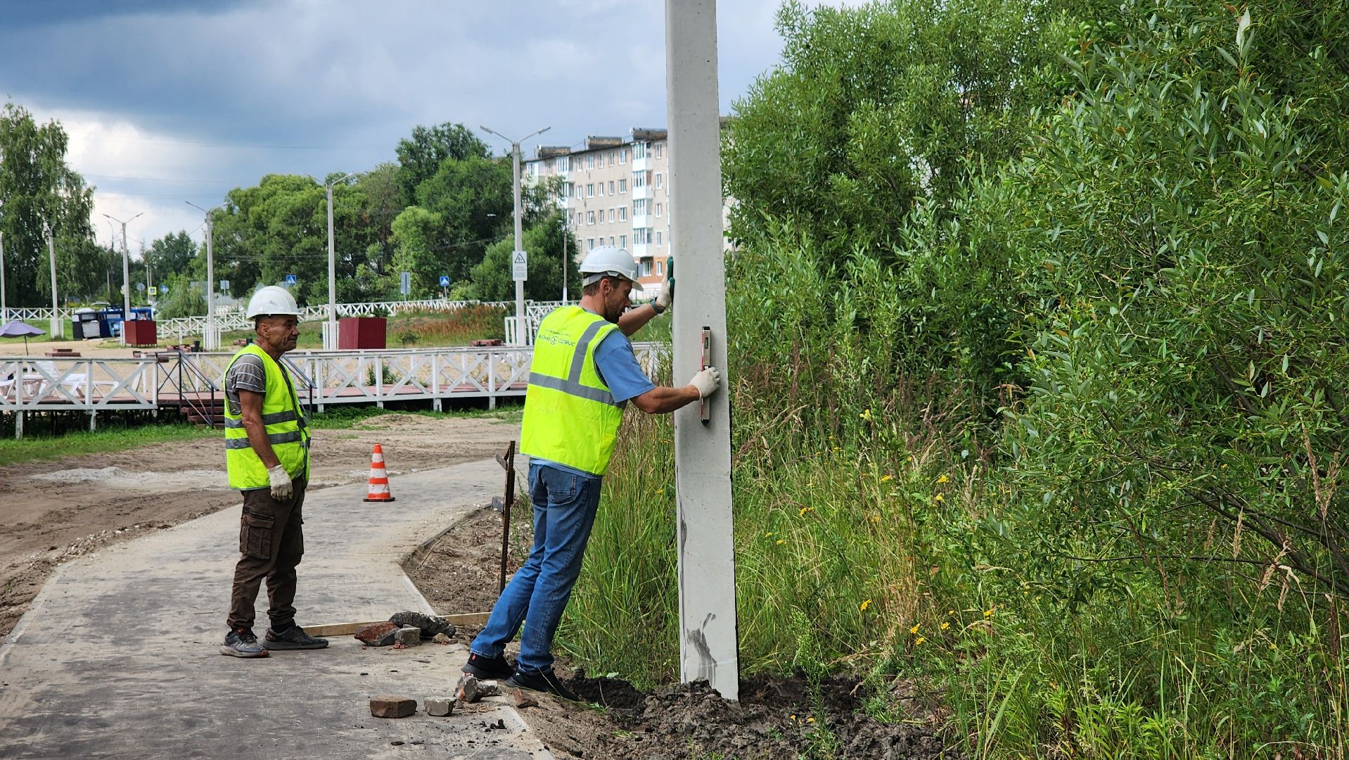 уличное освещение, благоуйстройство, Рошаль, озеро Юбилейное, Большая Шатура,