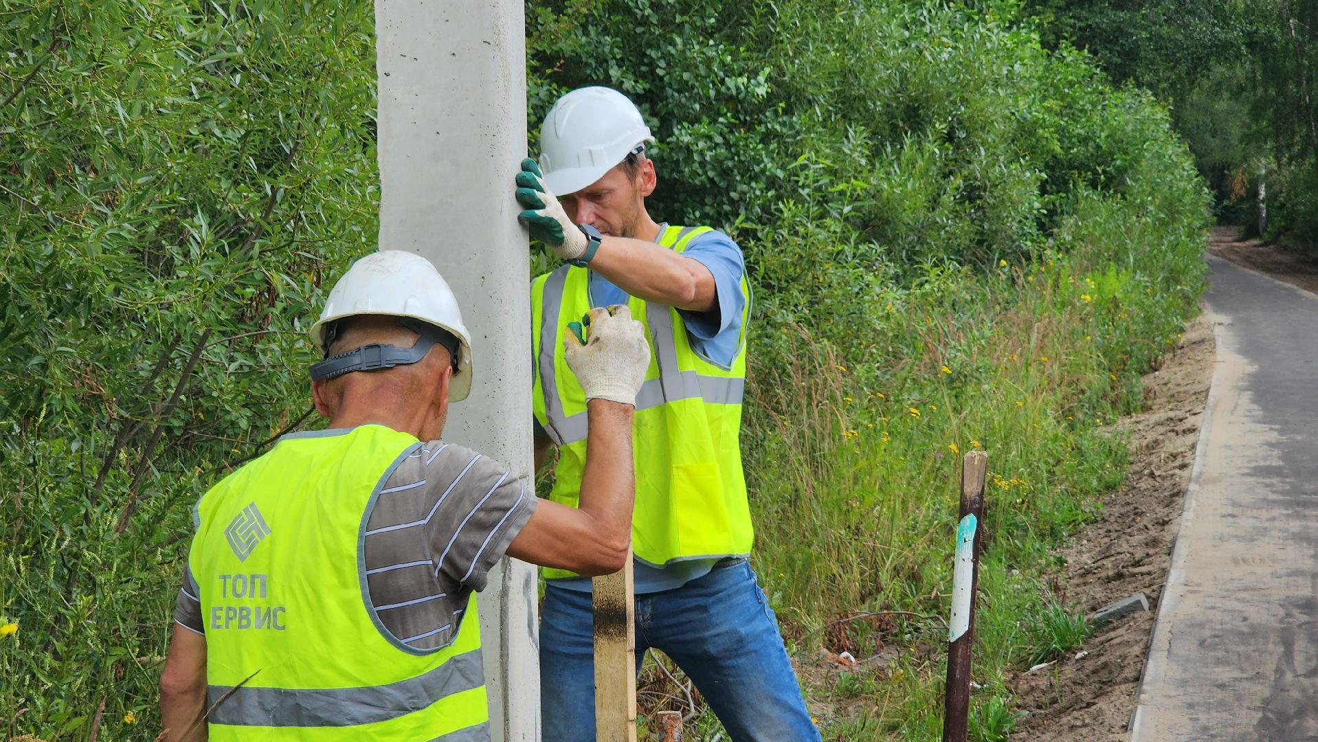 уличное освещение, благоуйстройство, Рошаль, озеро Юбилейное, Большая Шатура,