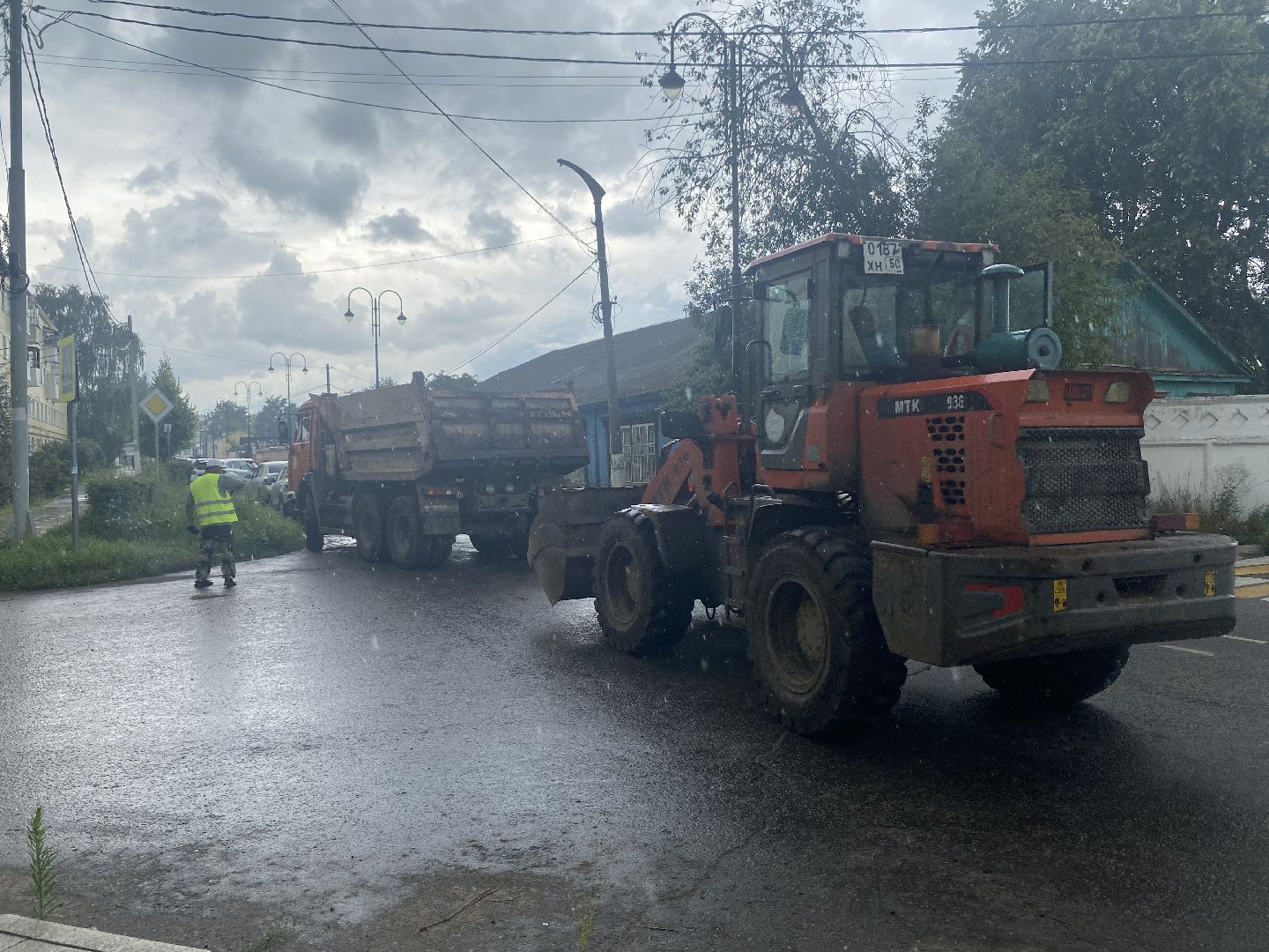 Коломна, Дороги, уборка тротуара, дорожная инфраструктура,