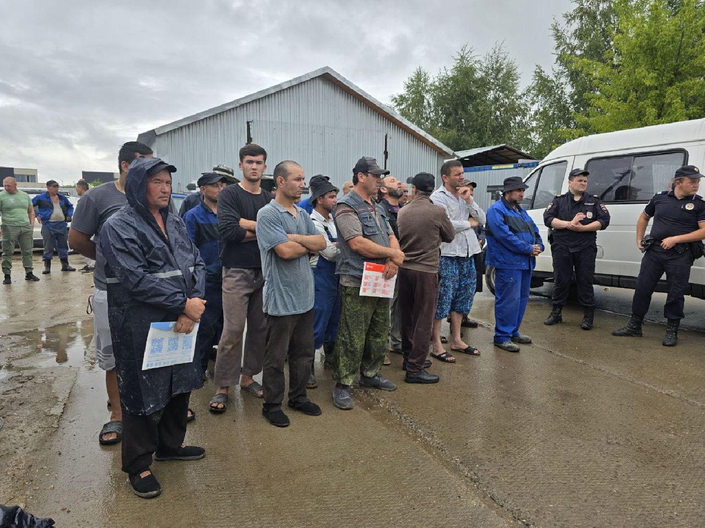 защита отечества, воинский учет, военные следователи, рейд среди мигрантов,деревня Папушево,